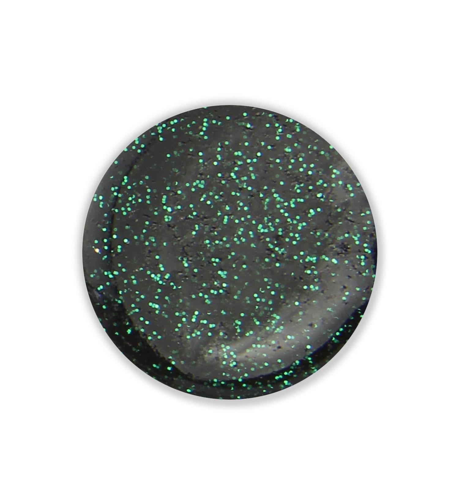 UV Colour Fusion Glitter Gel Dark - mystic green 5ml