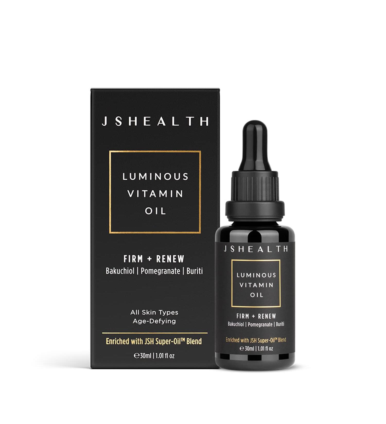 JSHealth Hydrating Face Oil for Men & Women | Rose Oil & Vitamin E for Dry Skin - Buy Online on GoSupps.com