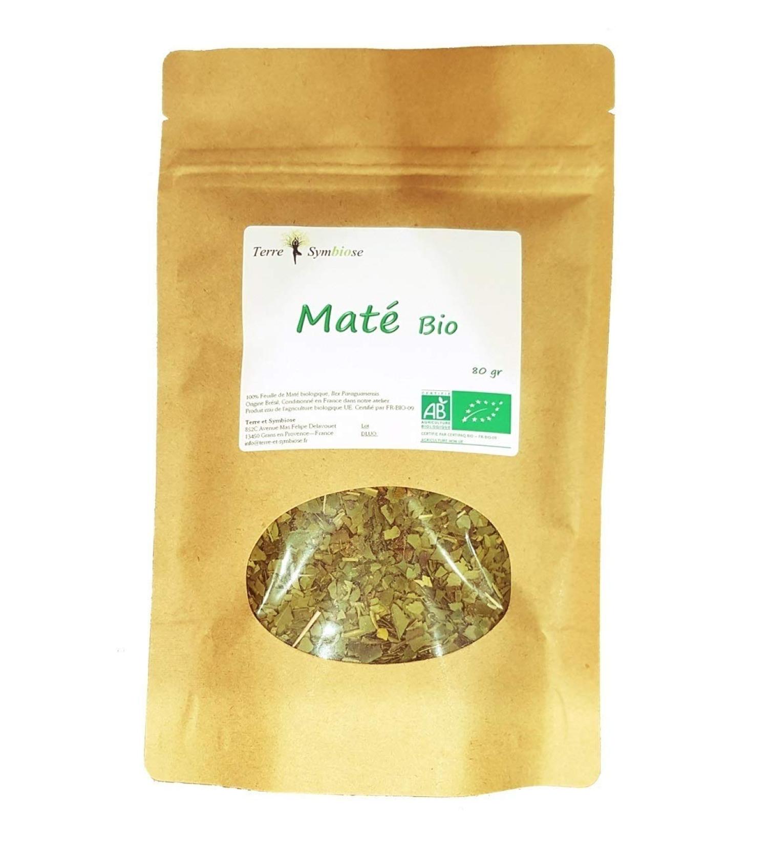 Feuille de Mat Biologique - Yerba Mat - Sachet refermable 80gr - Buy Online on GoSupps.com