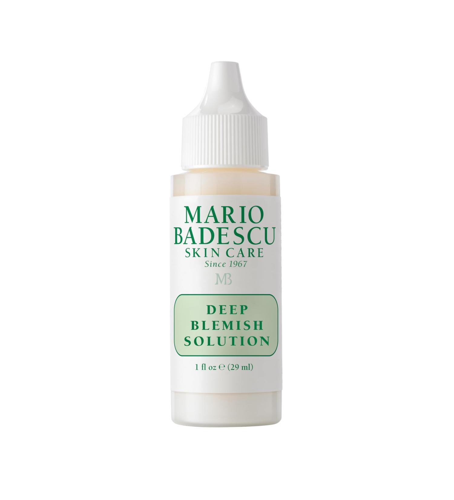 Mario Badescu Deep Blemish Solution Spot Treatment for Face with Potent Zinc Oxide Niacinamide and B Vitamins Overnight Treatment Serum that Targets Large Blemishes Under the Skin Deep Blemish Solution - NEW!!! - Buy Online on GoSupps.com