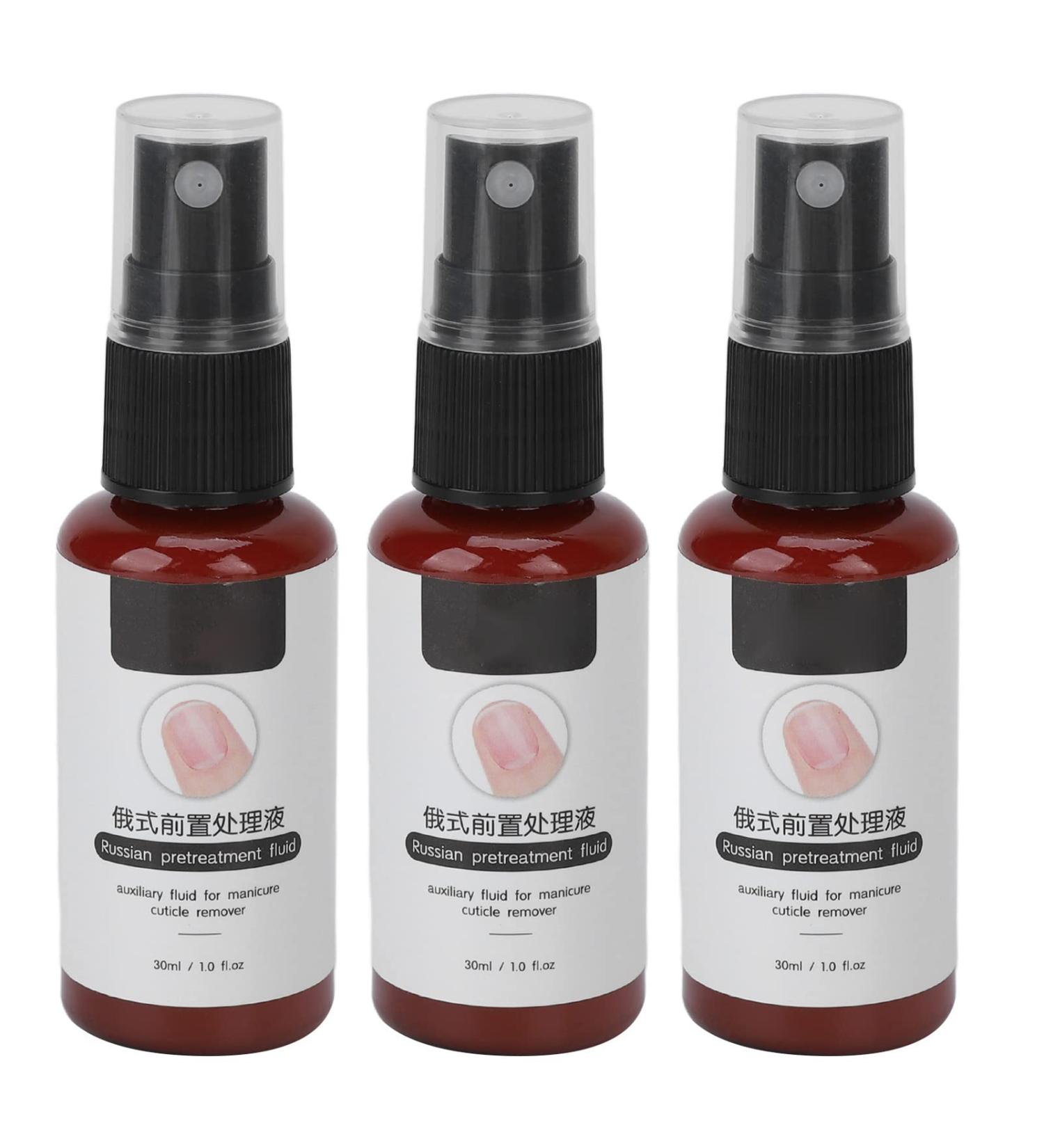 Best Nail Cuticle Remover Set - 3pcs Softener & 30ml Liquid for Manicure & Pedicure | Home Salon Accessory - Buy Online on GoSupps.com