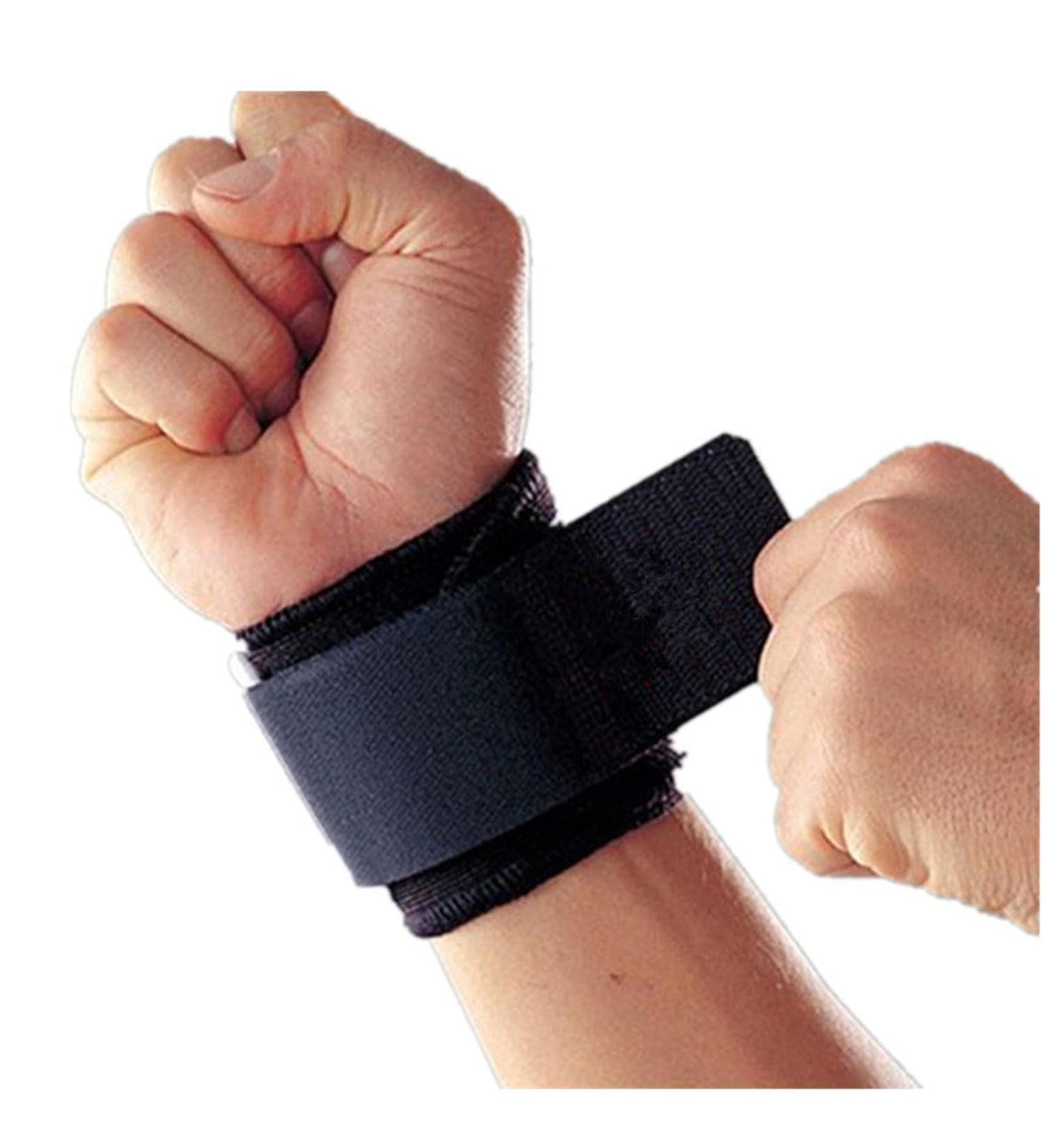 Carpal Tunnel Wrist Brace - Adjustable Compression Wristband for Basketball Badminton & Volleyball - Breathable Protective Gear (Black - Buy Online on GoSupps.com
