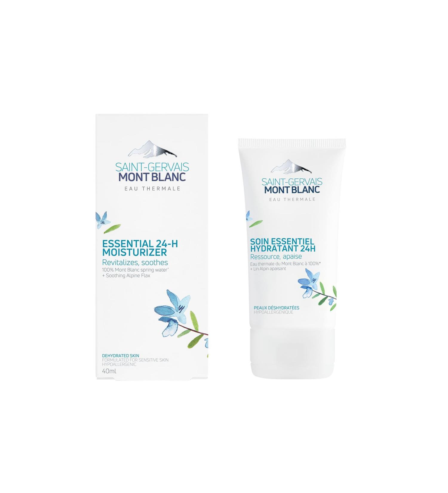 Saint-Gervais Mont Blanc - 24H Moisturising Face Care for Normal to Dry Skin - 40ml - Buy Online on GoSupps.com