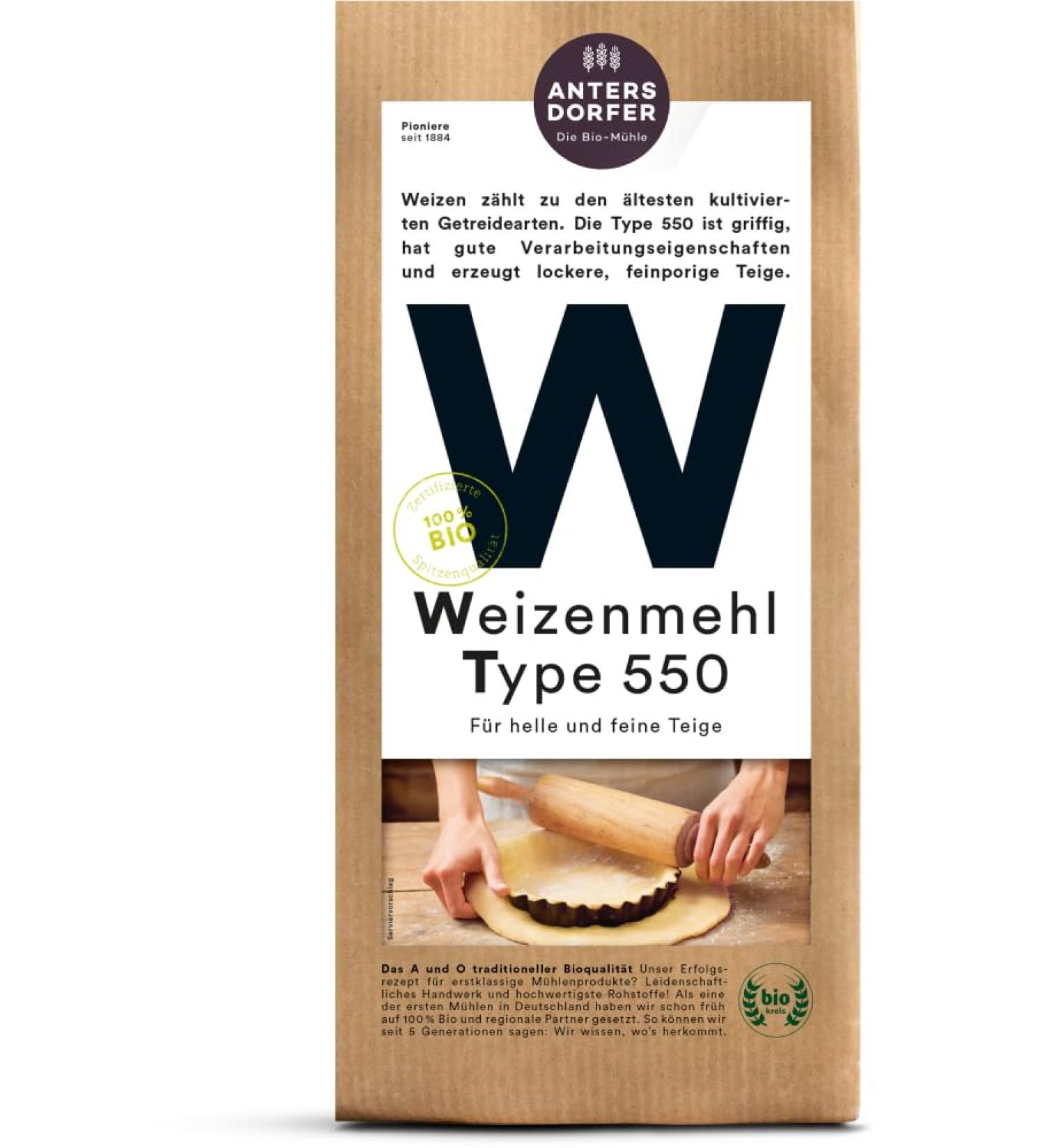 Antersdorfer - Die Bio-M h Antersdorfer - Die Bio-M h Organic Wheat Flour Type 550 (1 x 1 kg)