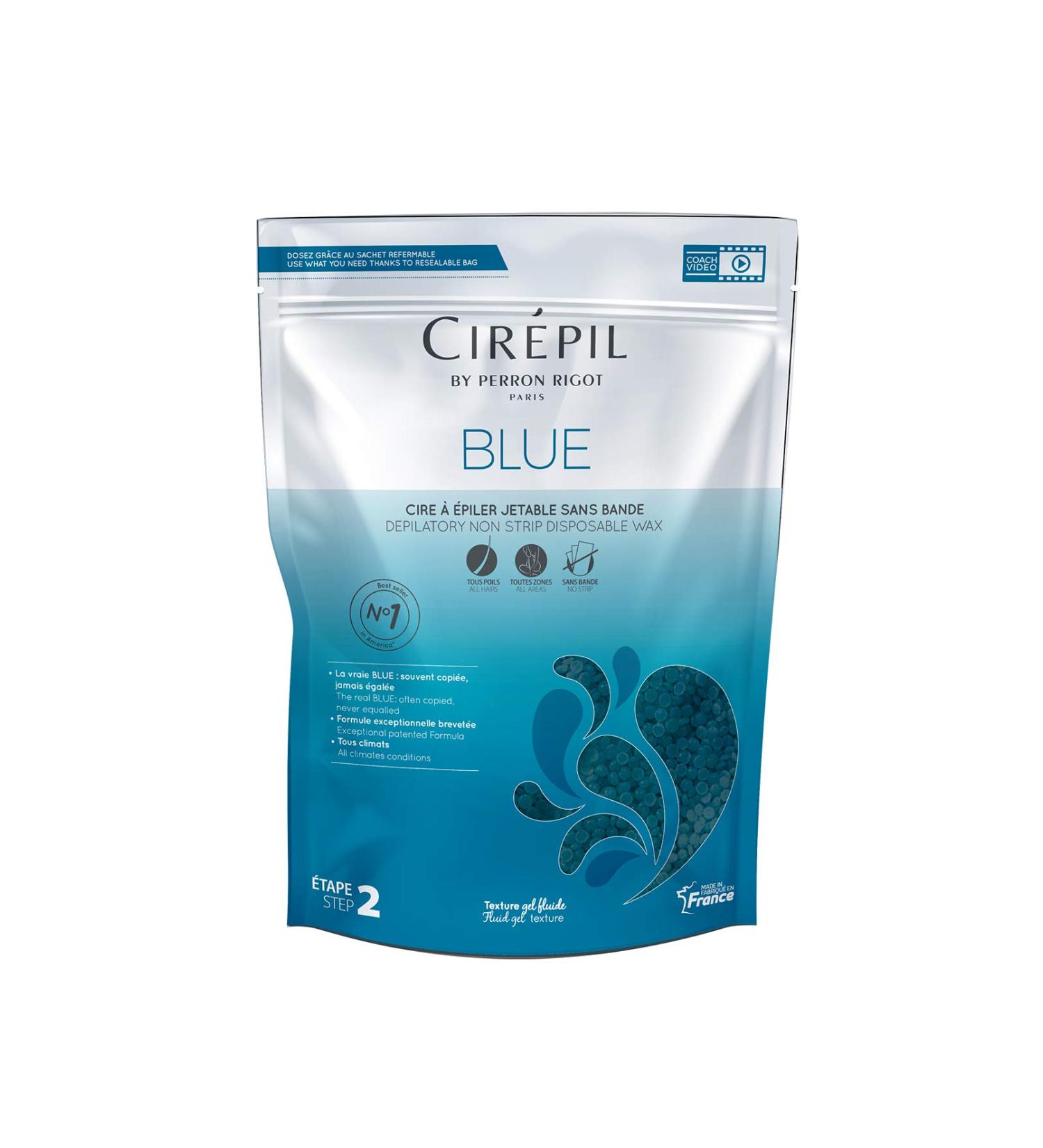 Cirepil Blue Wax Beads 800g Bag - All-Purpose & Unscented - No Strips Needed - Fluid Gel Texture - Easy Removal - Buy Online on GoSupps.com