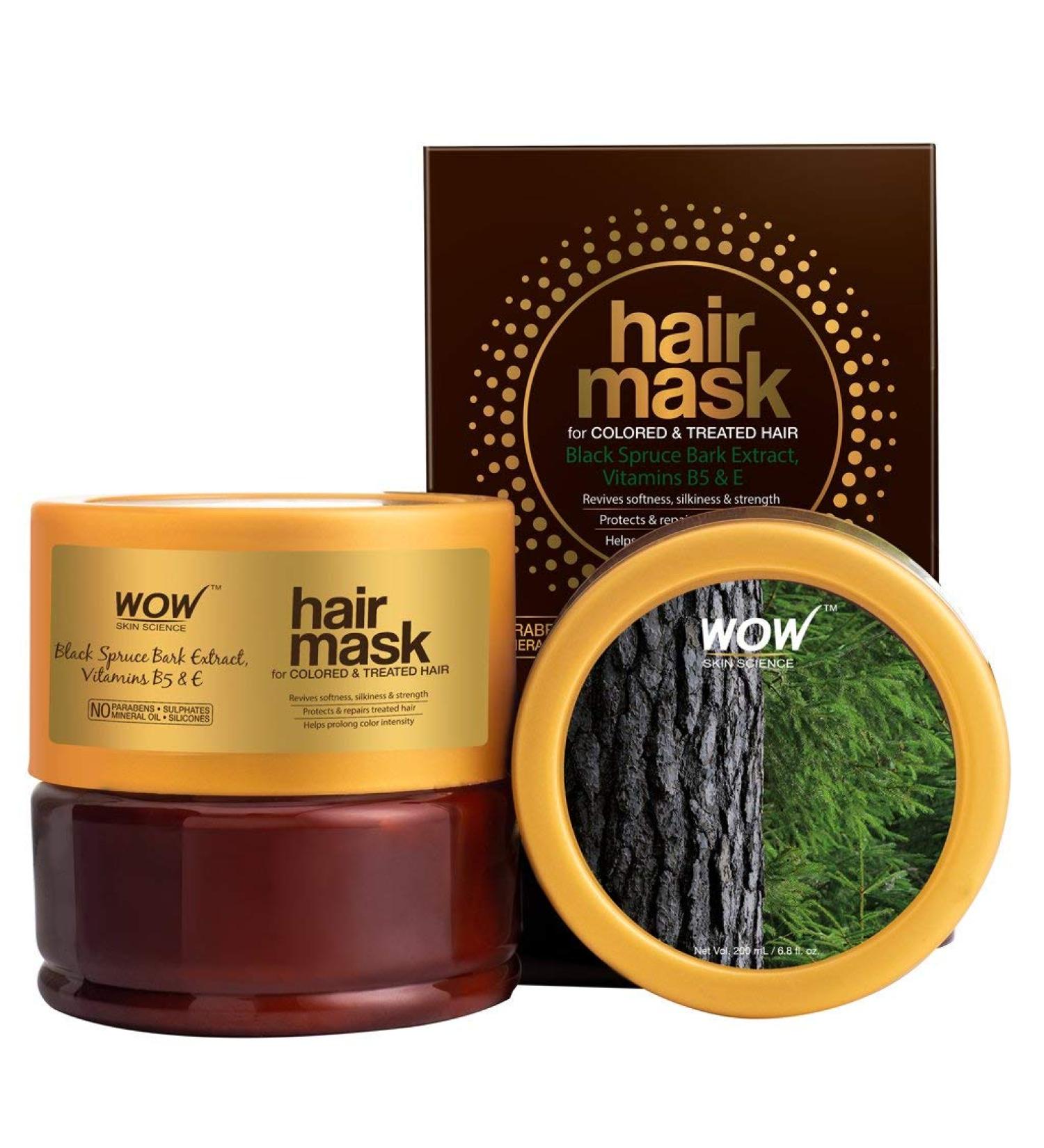 WOW Skin Science Moroccan Argan Oil Hair Mask - Repair & Protect for Soft, Strong, and Vibrant Hair - 200ml - Buy Online on GoSupps.com