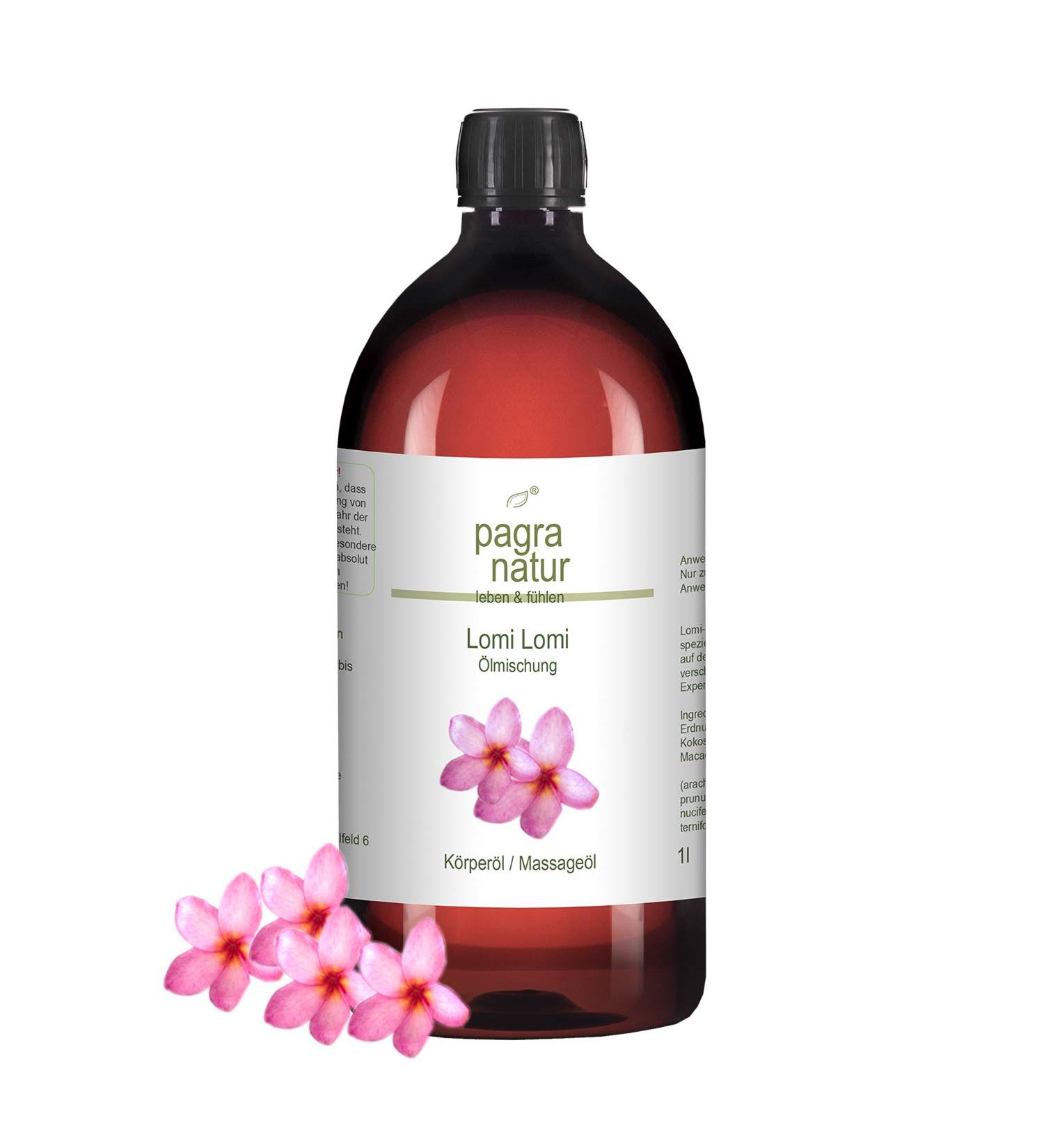 Pagra Natur Lomi Lomi Massag l 1L - Premium Hawaiian Massage Oil for Relaxation & Wellness - International Shipping Available - Buy Online on GoSupps.com