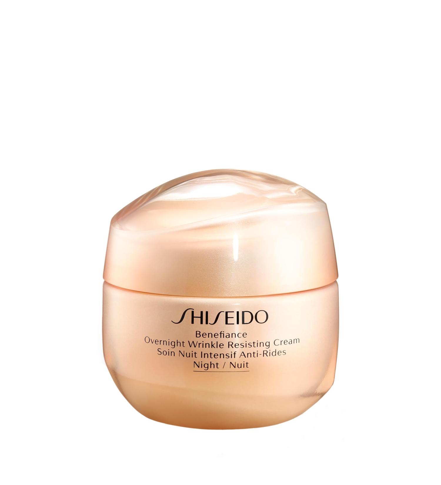 Shiseido Benefiance Overnight Wrinkle Resisting Cream 50mL - Anti-Aging Night Cream for Normal to Dry Skin - Smooth Rested Skin & Visibly Reduces Wrinkles - Buy Online on GoSupps.com