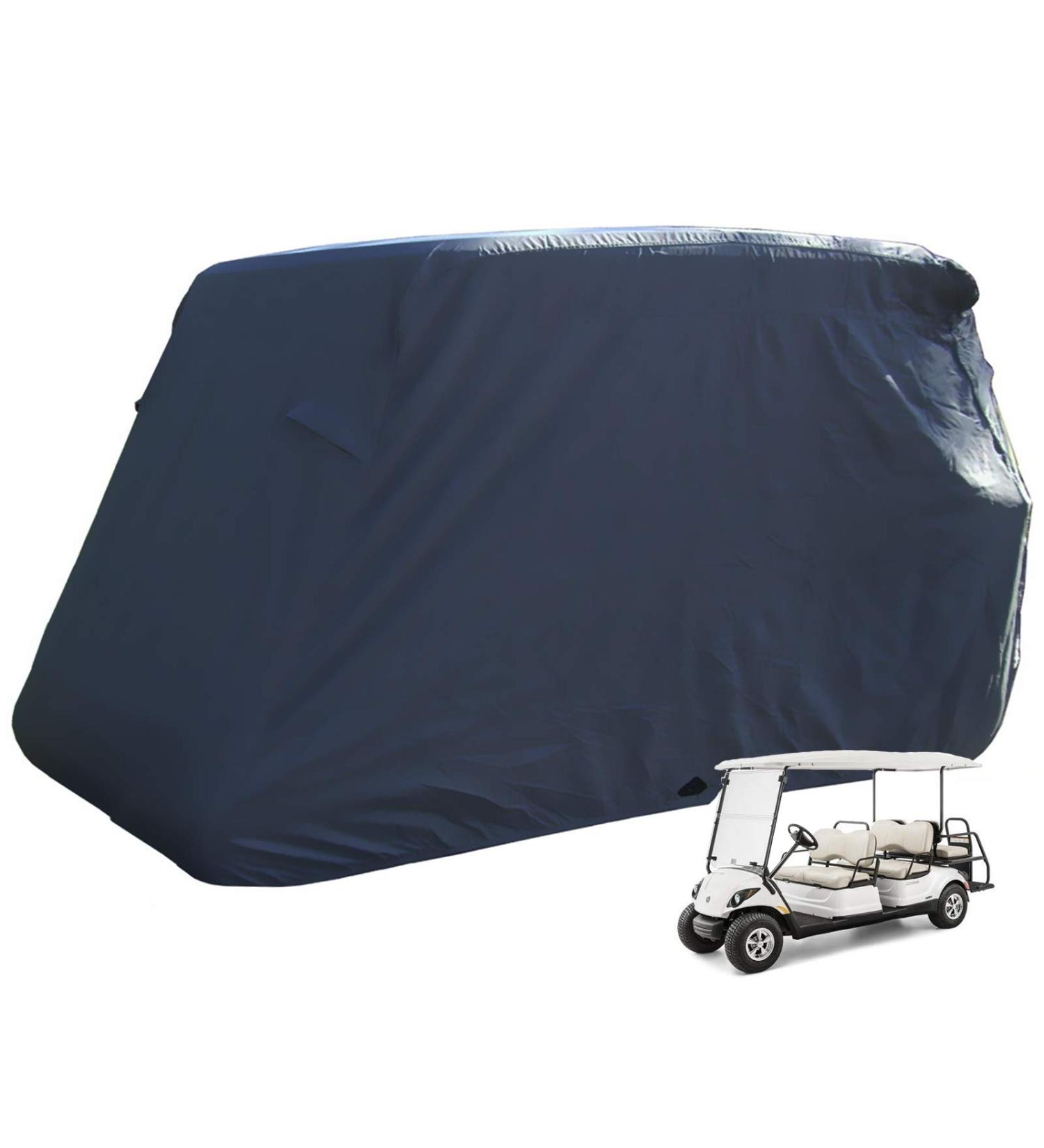 6 Passenger Golf Cart Cover | Dust-Proof, Anti-UV, PVC Coating | Custom Fit for EZ GO, Club Car, Yamaha | Moveland Outdoor Accessories - Buy Online on GoSupps.com
