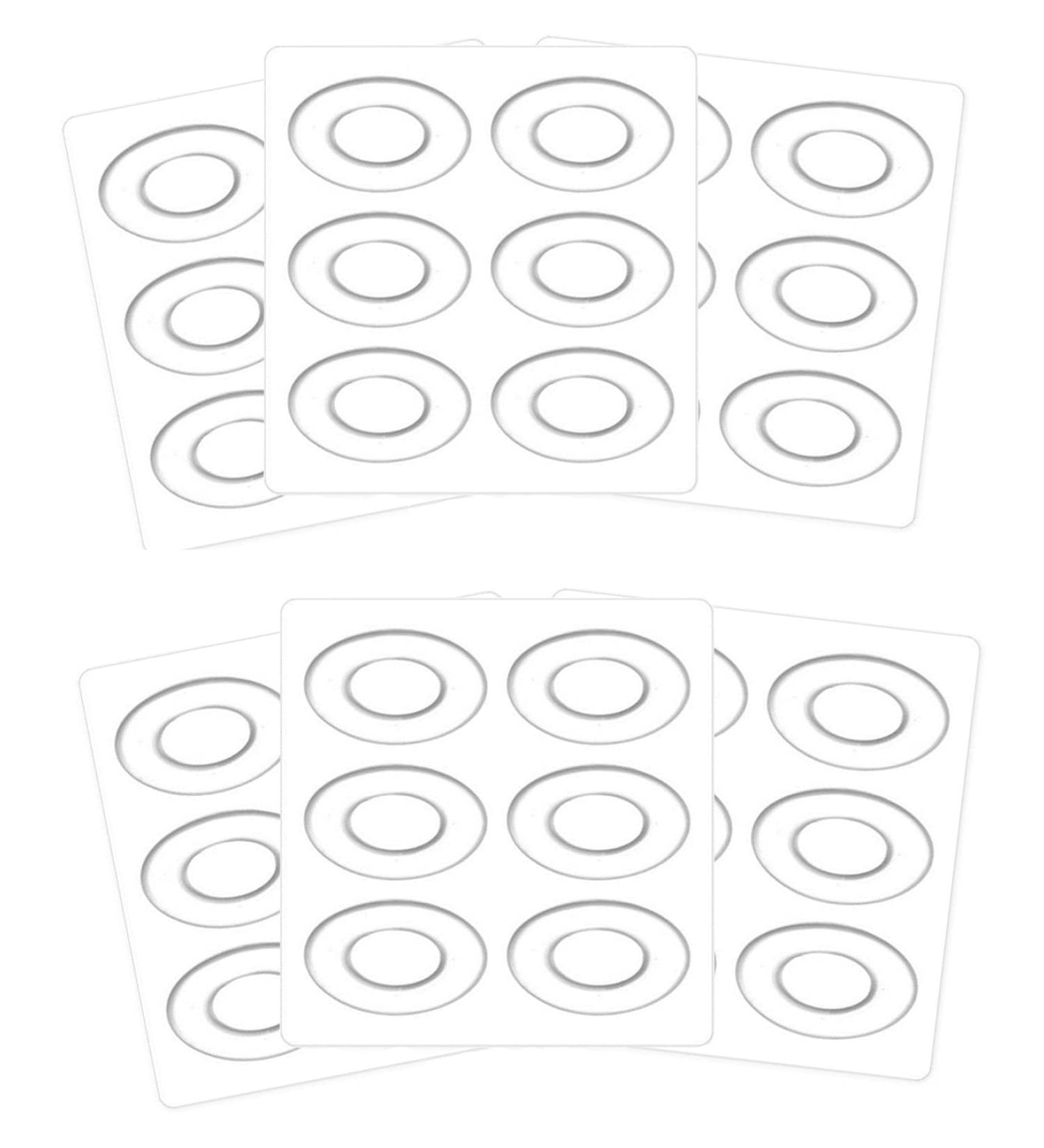 36PCS Clear Gel Oval Foot Corn Rings Cushions Pads - Self Adhesive Heel Protectors - Buy Online on GoSupps.com