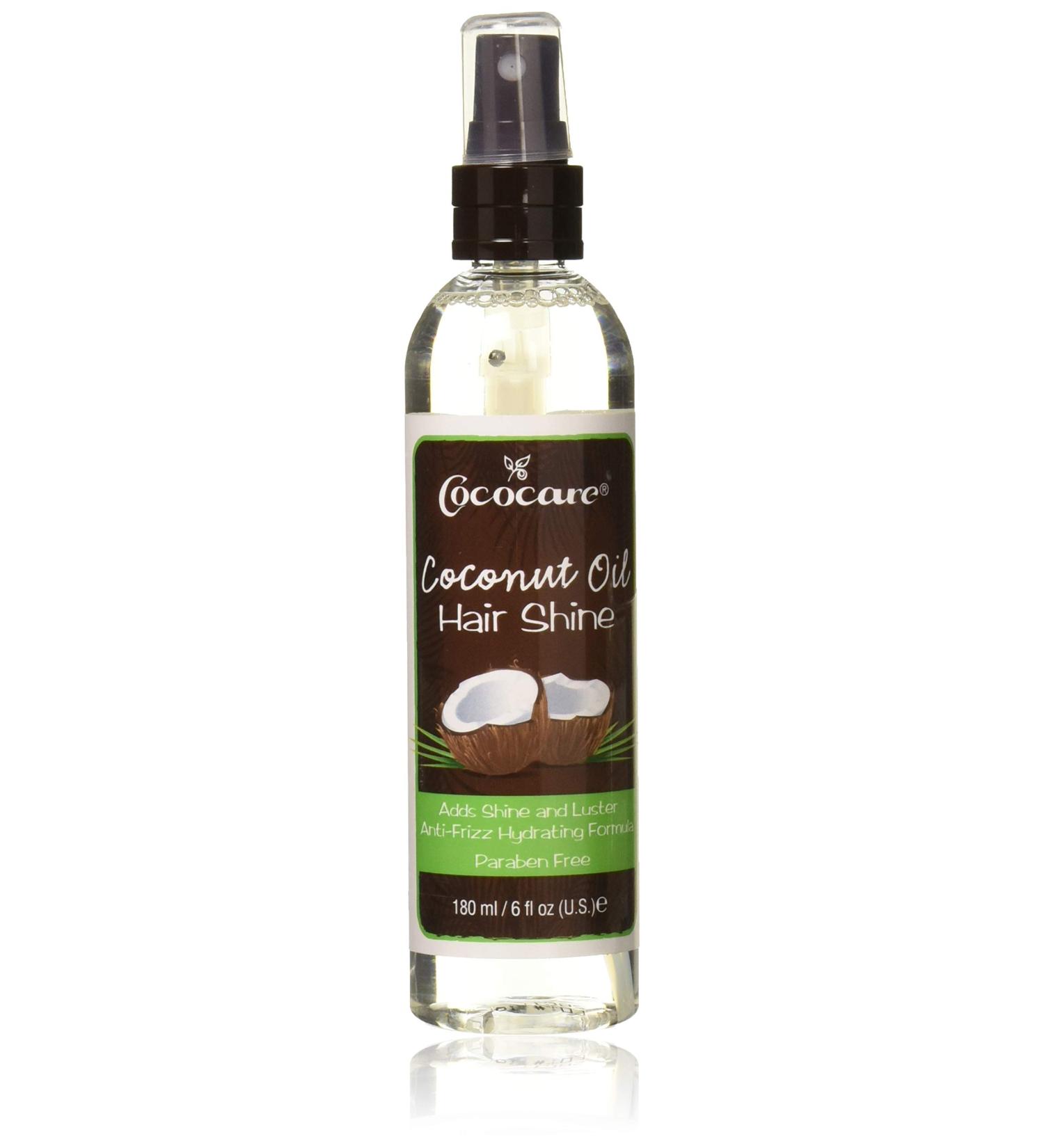 Cococare Coconut Oil Hair Shine 6 fl oz - Nourishing & Moisturizing Treatment - Buy Online on GoSupps.com