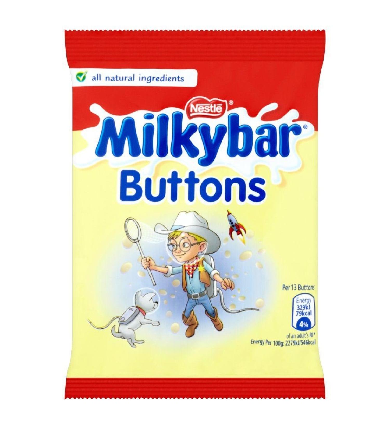 Nestle Nestl Milkybar White Chocolate Buttons 3 x 30 g Bags