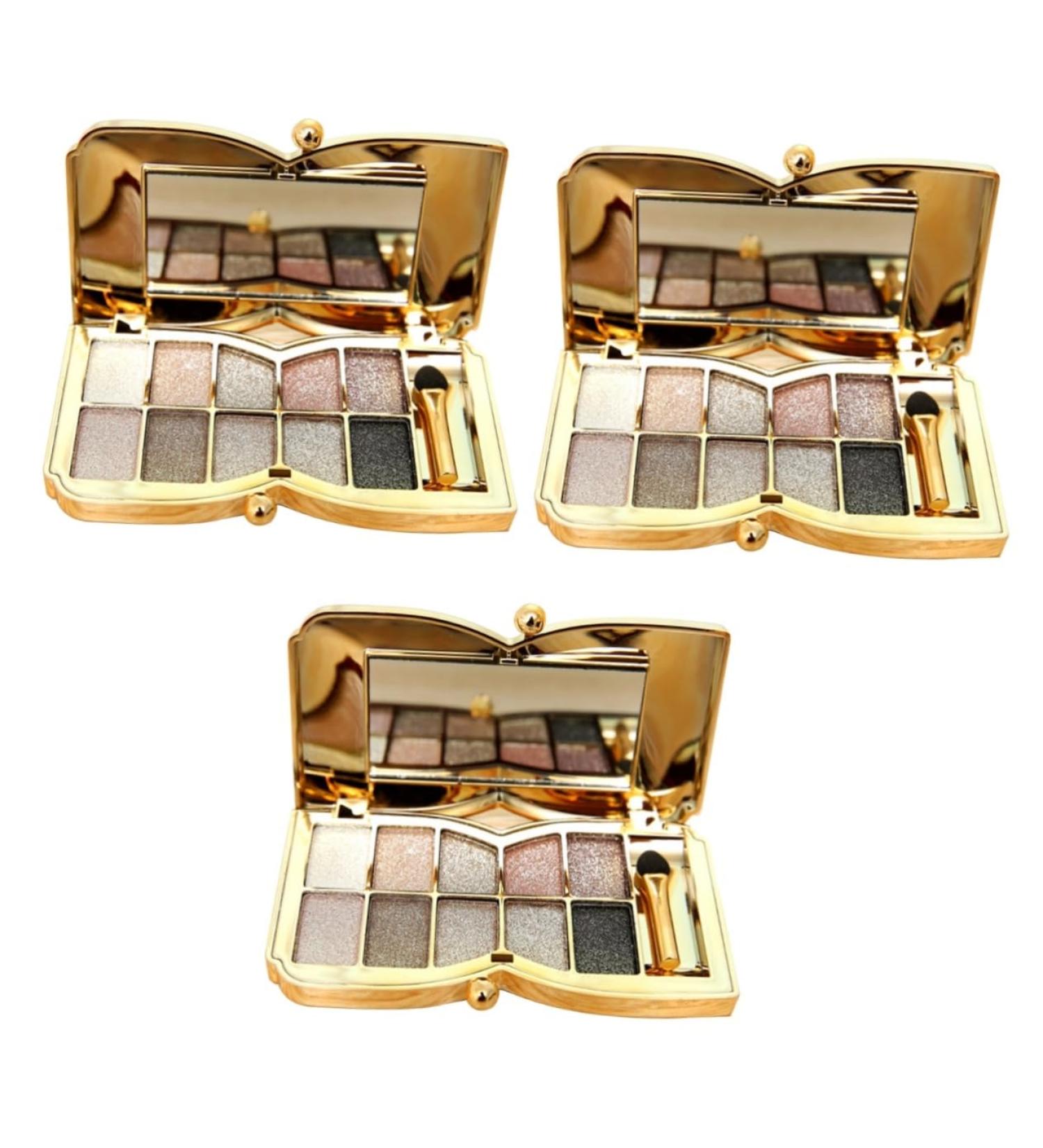 DOITOOL 3pcs Pearlescent Eyeshadow Palette Set - International Shipping Available | Best Eye Makeup Collection - Buy Online on GoSupps.com