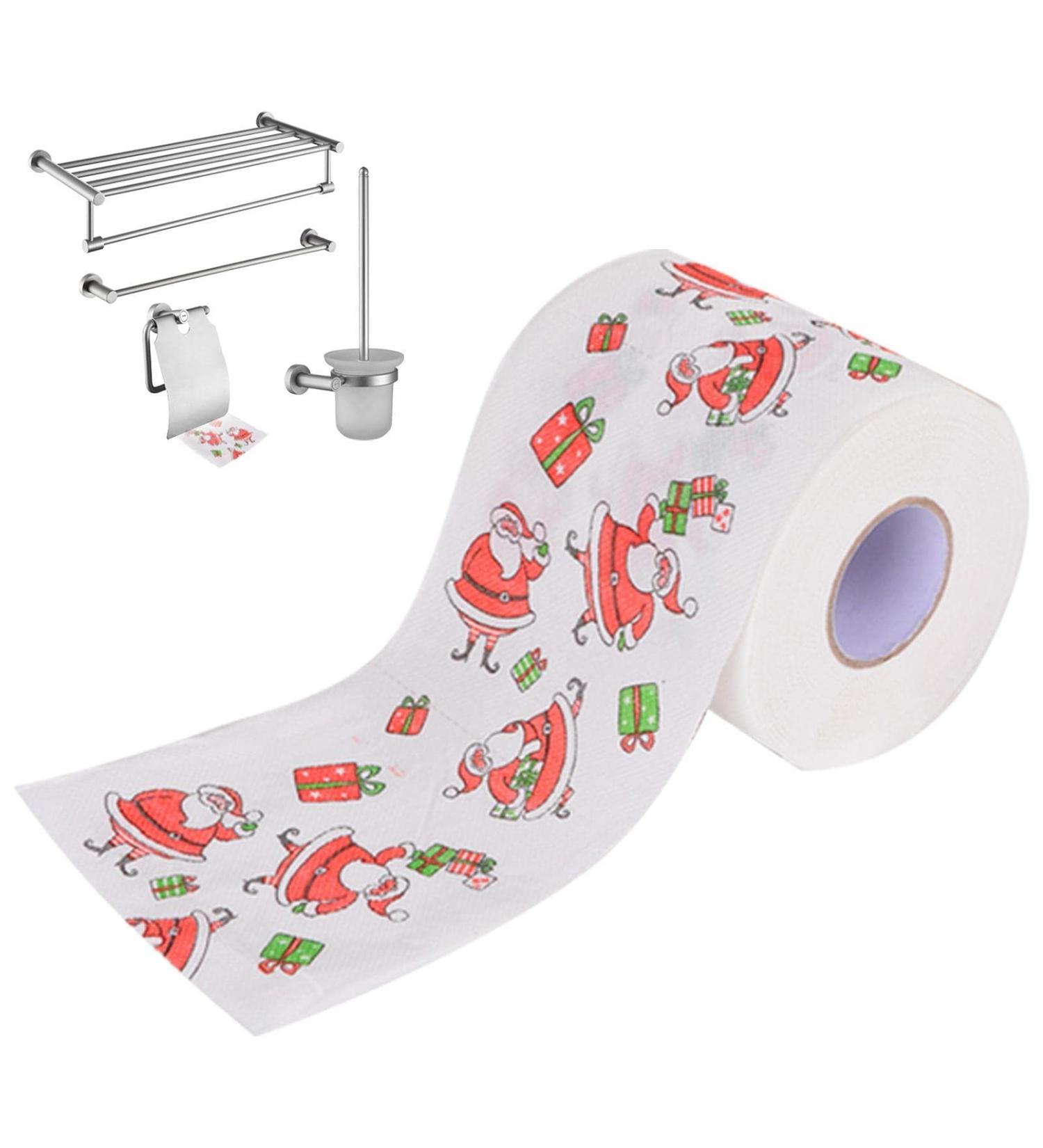 Christmas Toilet Paper Roll Santa Claus Holiday Toilet Paper - Christmas Tissue Toilet Paper Merry Christmas Holiday Home Decoration Nanyaciv Christmas Gift Box - Buy Online on GoSupps.com