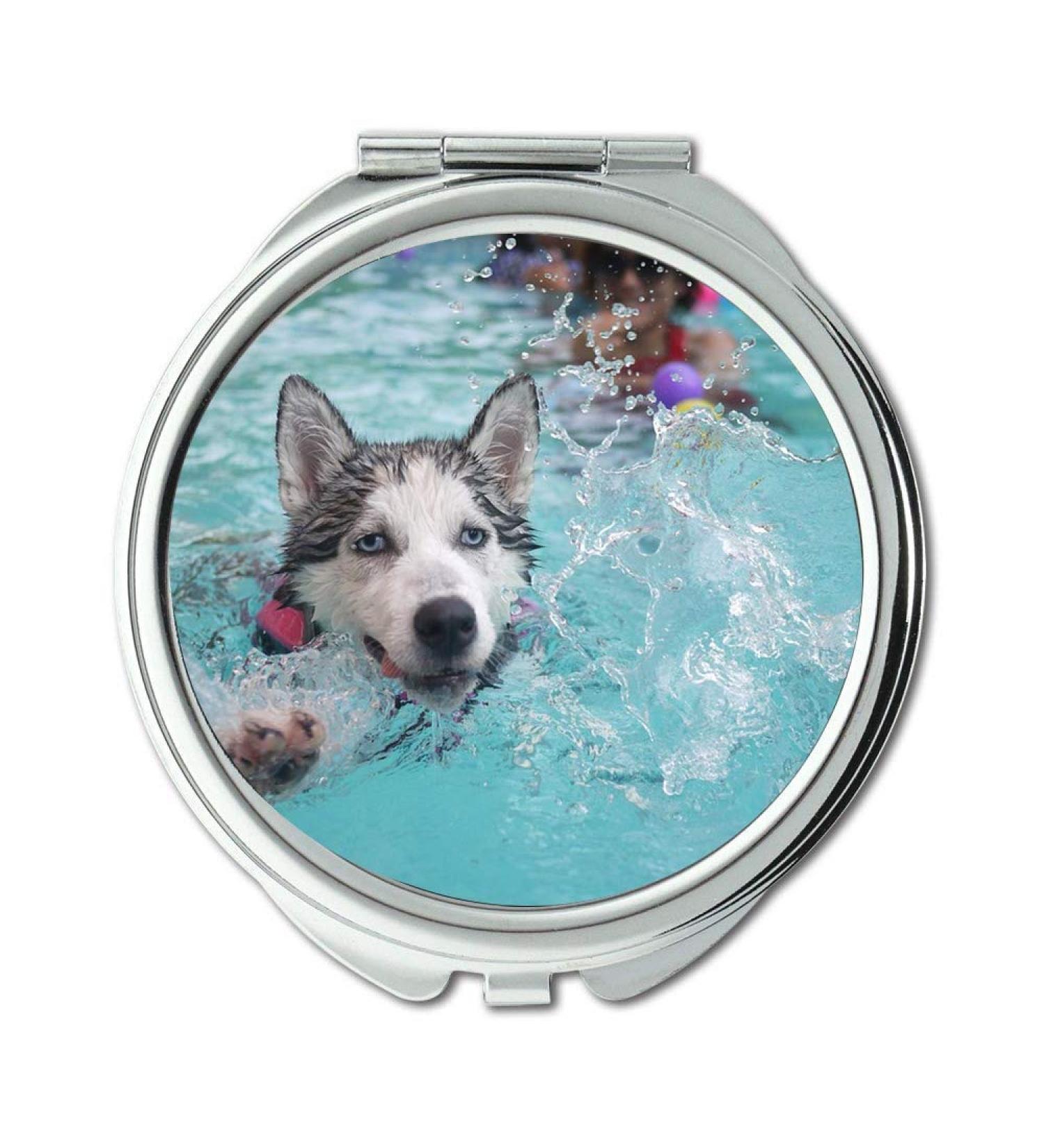 YENDOSTEEN Mirror Compact Mirror Dog Animal Pet Walk Sch fer Dog Bridge Leisure Pocket Mirror portable mirror - Buy Online on GoSupps.com
