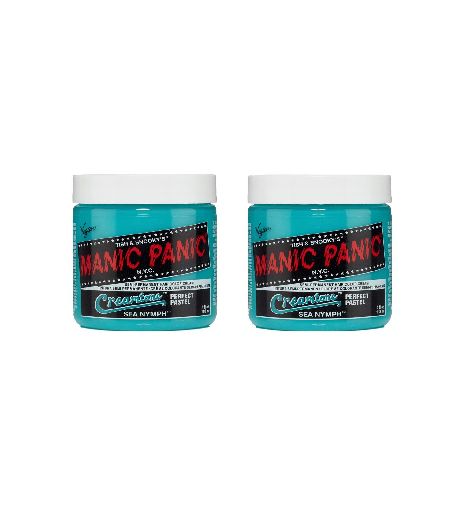 Manic Panic Sea Nymph Pastel Classic Creme - Vegan & Cruelty-Free Green Semi-Permanent Hair Dye (2 x 118ml) - Shop Now! - Buy Online on GoSupps.com