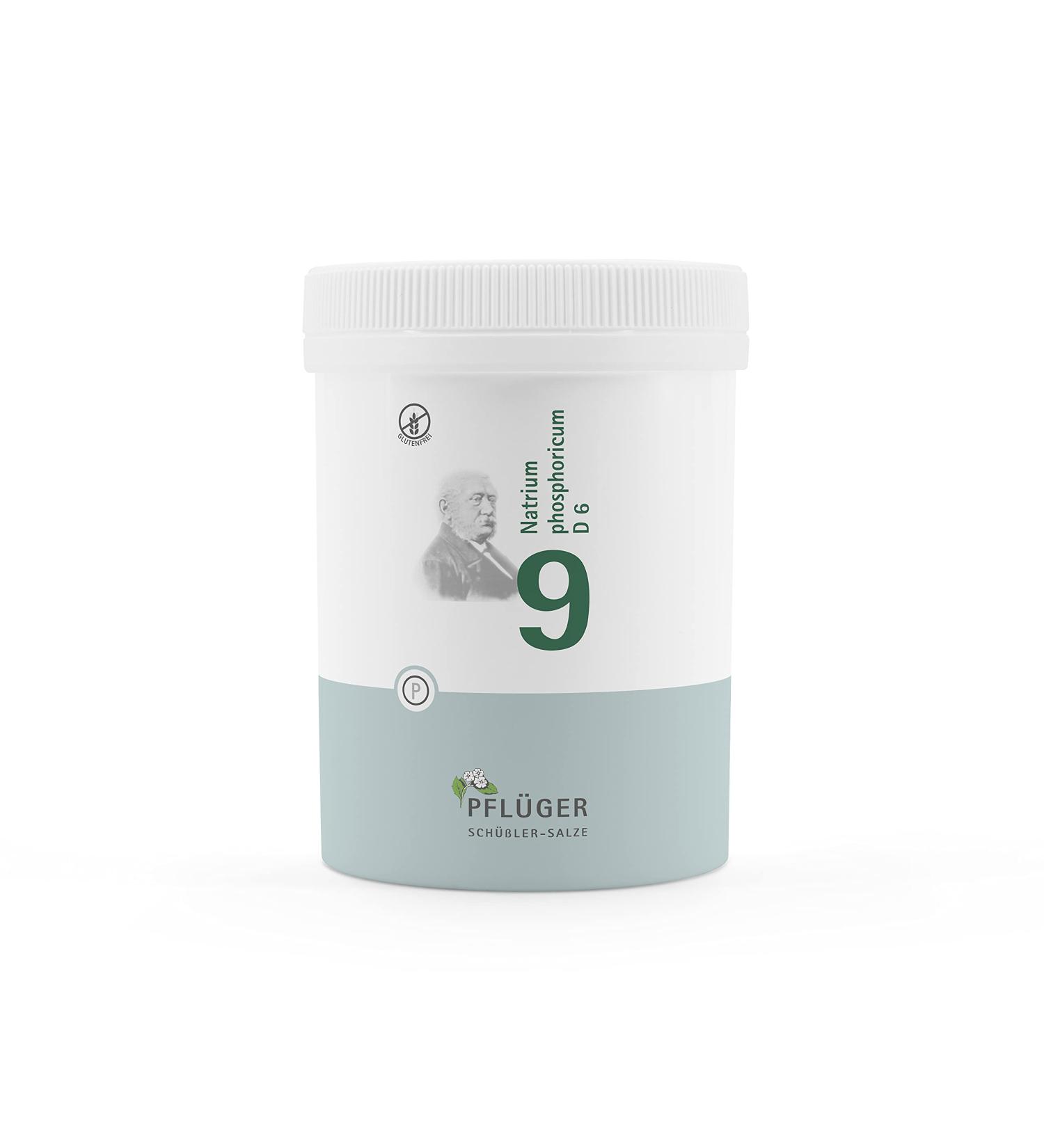 PFL GER Schuessler Salts No. 9 Natrium phosphoricum D6 - 1000 Tablets for Metabolism Support - Gluten-Free - Shop Internationally - Buy Online on GoSupps.com