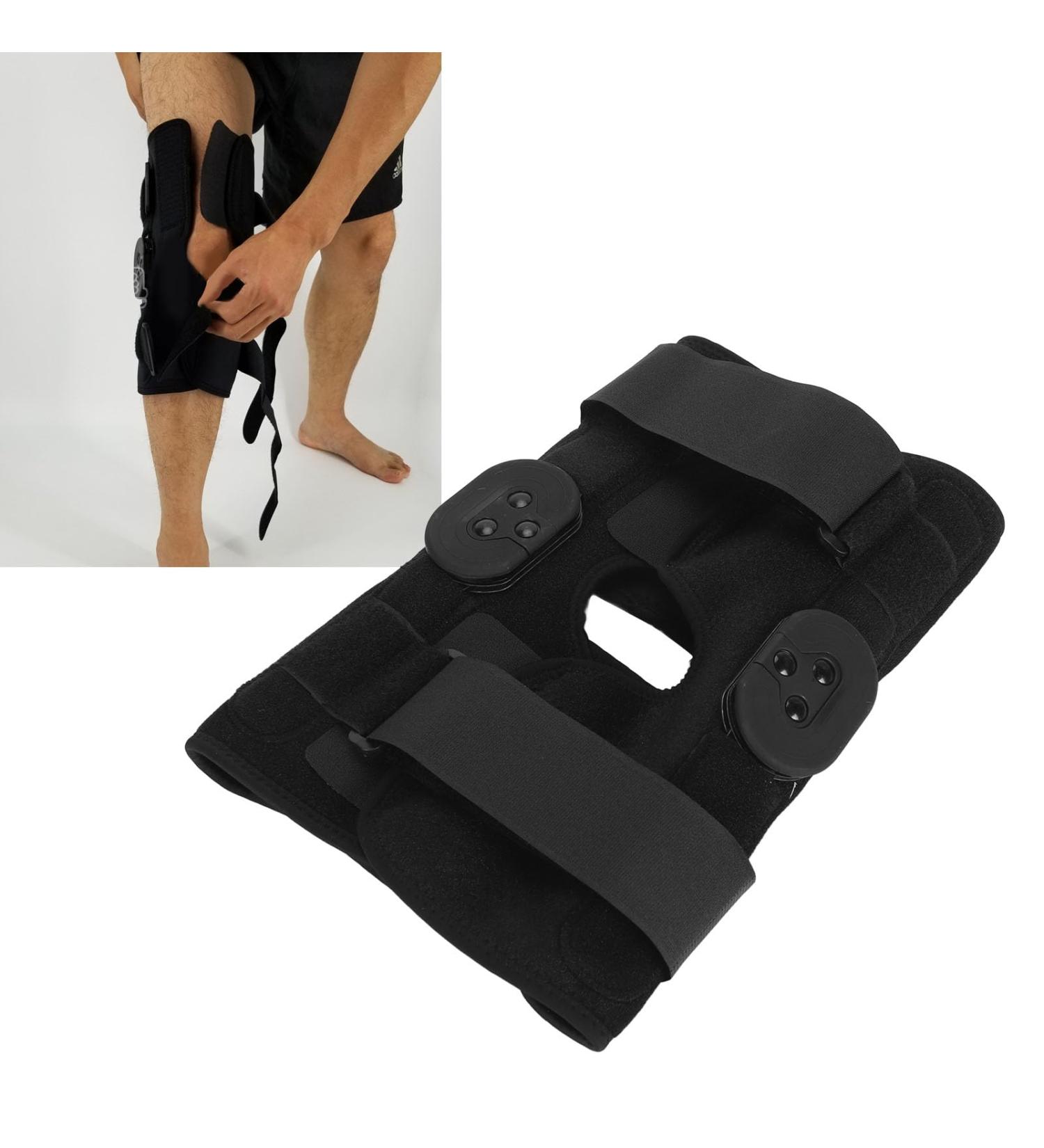 Adjustable Hinged Knee Brace for Men & Women | Open Patella Design | Support for Sports & Chronic Knee Pain - Buy Online on GoSupps.com