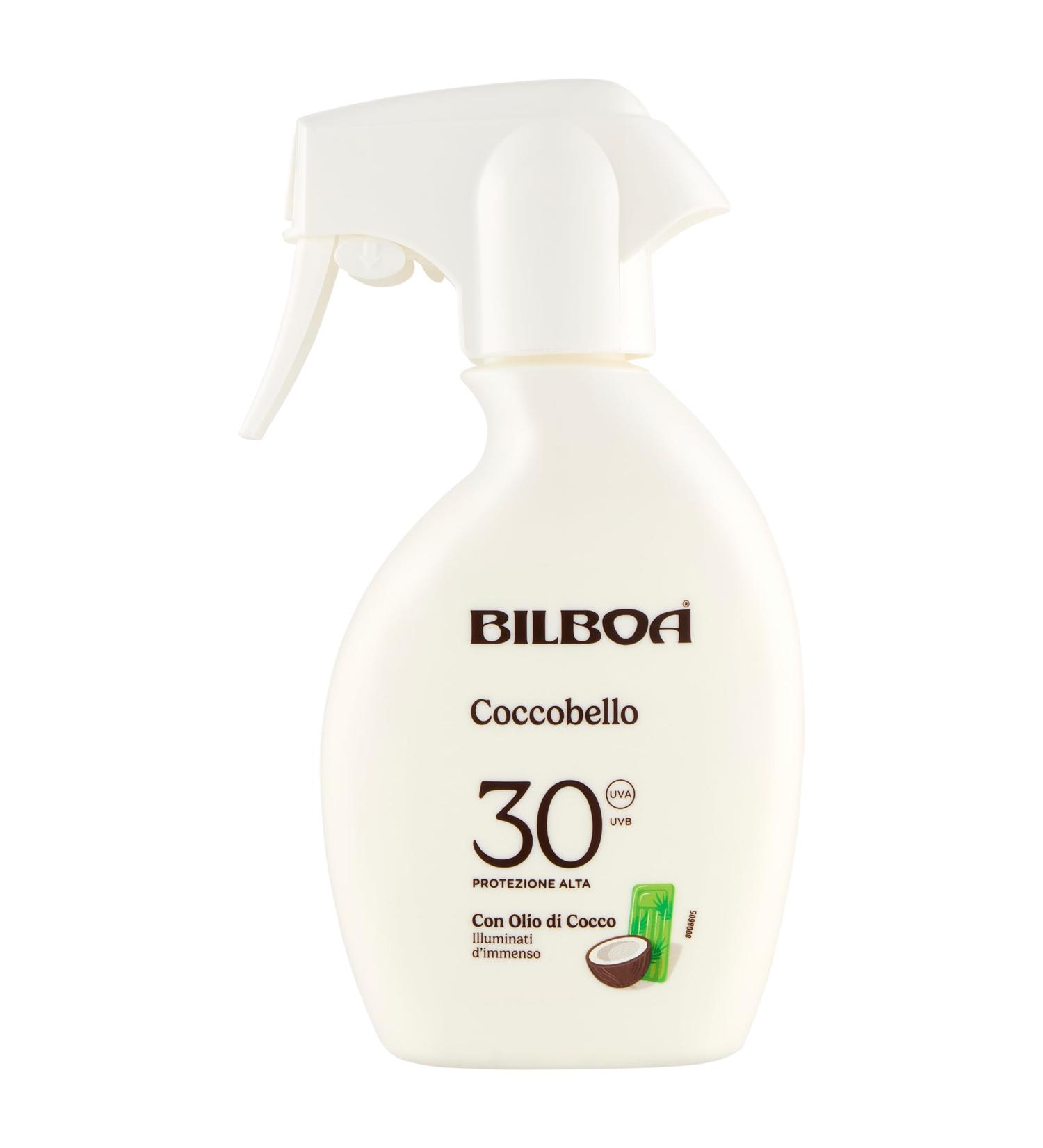 Bilboa Bilboa Coccobello Trigger Sunscreen SPF 30 with Coconut Oil Immense Illuminati Water Resistant 250 ml