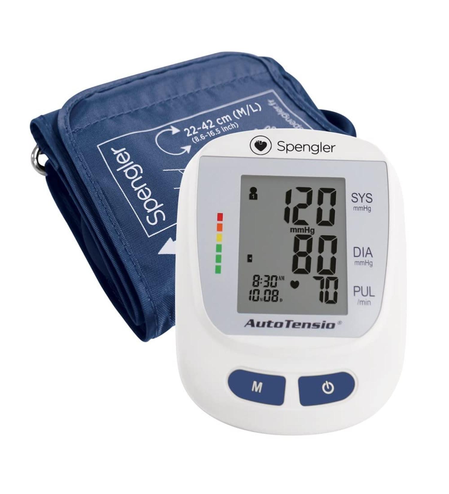 SPENGLER Autotensio Electronic Blood Pressure Monitor for Self-Gestry Easy to Use Accurate and Reliable (Blueberry Blue) - Buy Online on GoSupps.com