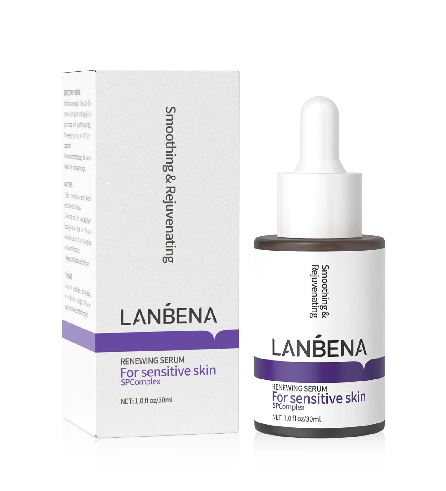 LANBENA Retinol Serum with Hyaluronic Acid - Anti-Wrinkle & Hydrating Night Facial Serum for Glowing Skin (30ml) - Ideal for Sensitive Skin - Buy Online on GoSupps.com