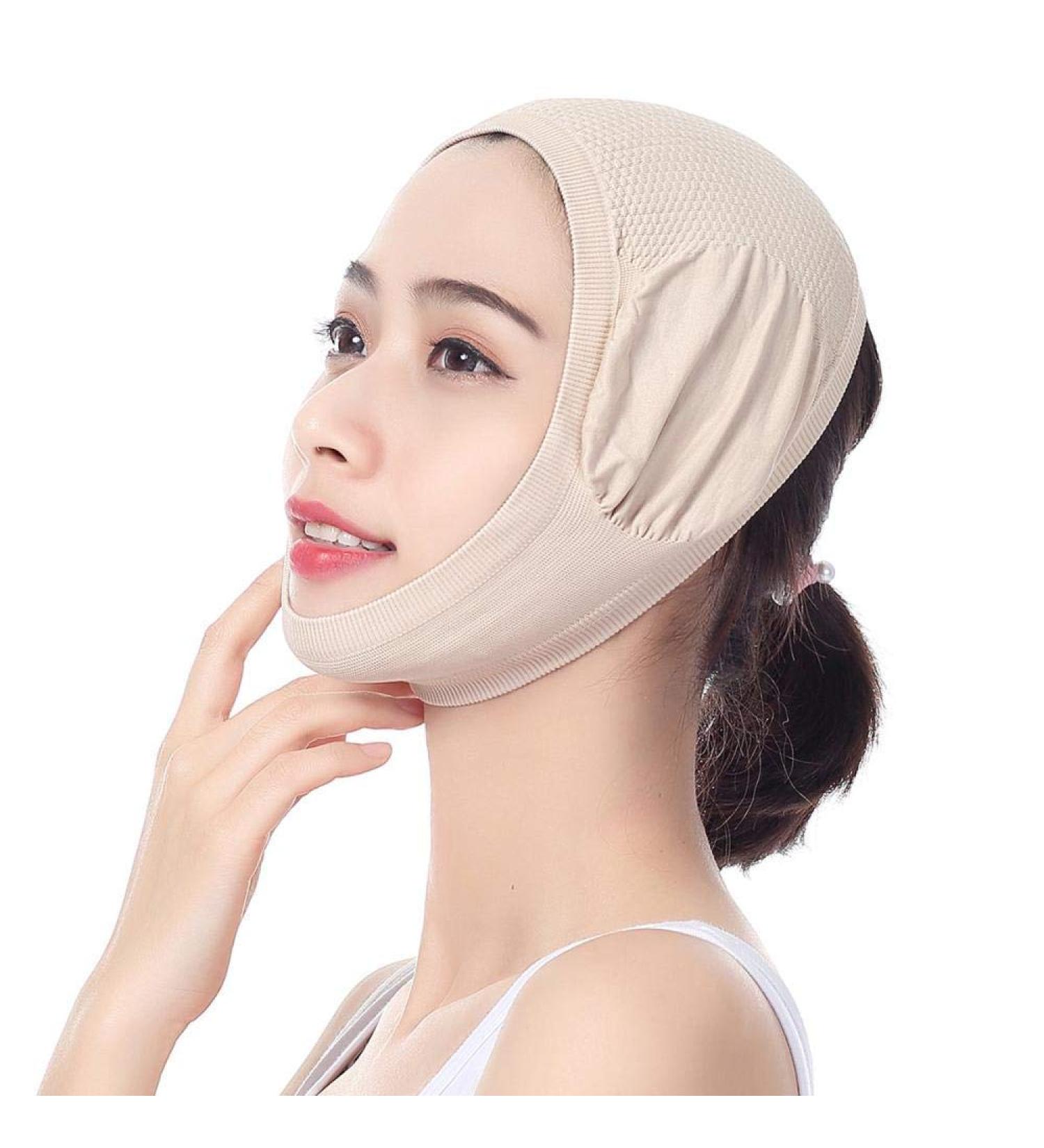 Facelifting V-Face Bandage - Double Chin Reduction & Facial Massage - 1 Piece & 2PCs Available for International Shipping - Buy Online on GoSupps.com