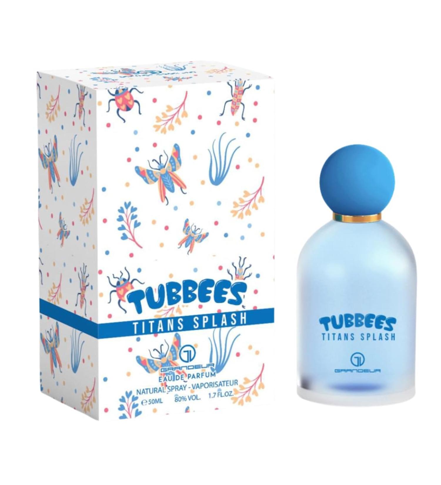 Tubbee's for Babies and Kids Eau De Parfum Unisex - Lovely and Softly Scents 50Ml 4Oz Long Lasting Original Fragrance From Dubai (Titans Splash)