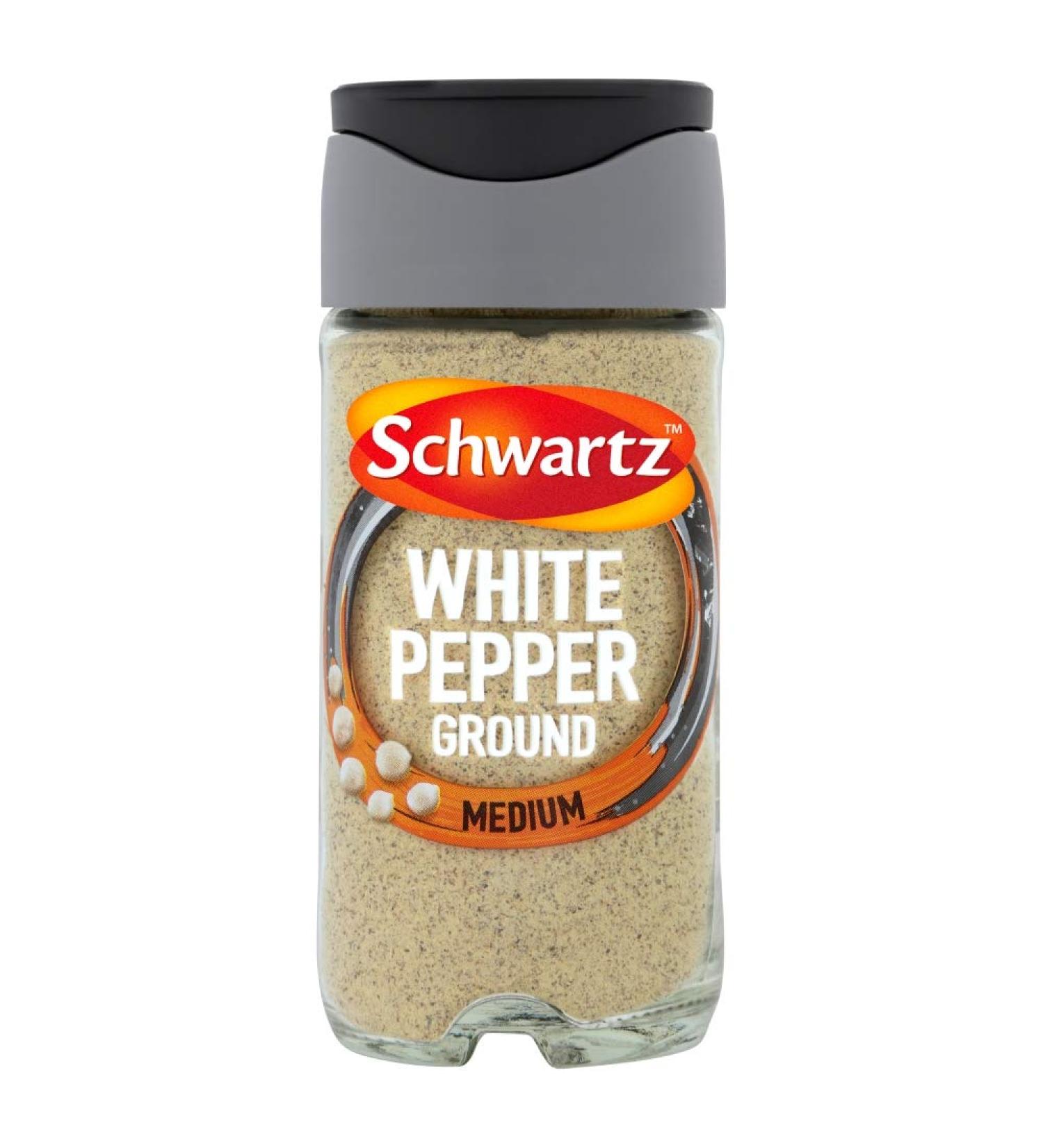 Schwartz Ground White Pepper 34g - Premium Quality Spice for Culinary Perfection - Buy Online on GoSupps.com