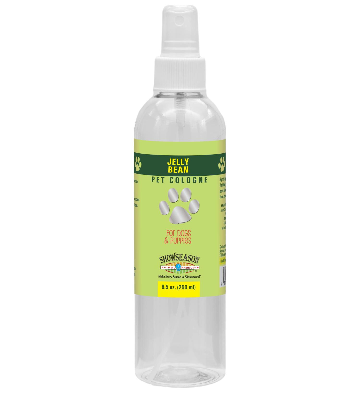 Showseason Jelly Bean Pet Cologne 8.5 oz | Professional Grade Odor Eliminator for Dogs | Long-Lasting & Non-Toxic | Made in USA - Buy Online on GoSupps.com
