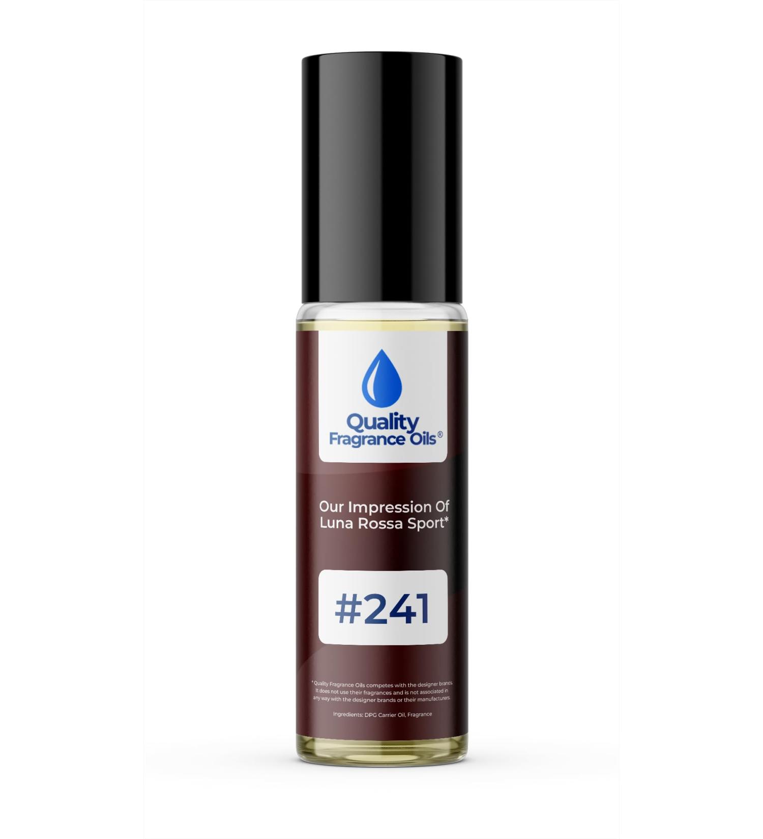 Quality Fragrance Oils' Impression #241 Inspired by Luna Ross. Sport (10ml Roll On) Luna Ross. Sport Impression #241 0.34 Fl Oz (Pack of 1)