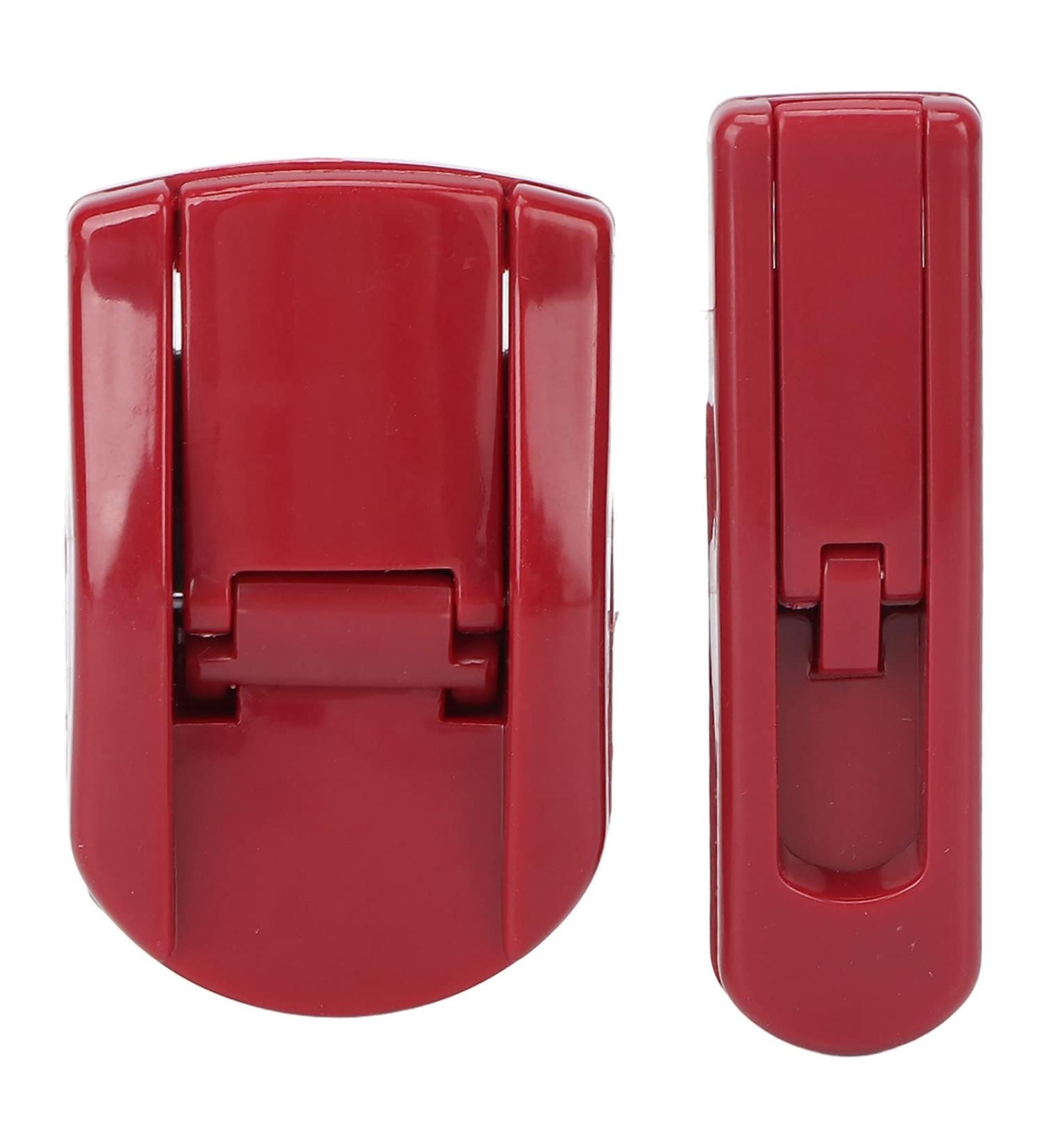 2pcs Cute Eyelash Curler Set - Portable Mini Travel Curlers for Delicate Lashes | Long Lasting Professional Quality (Red - Buy Online on GoSupps.com