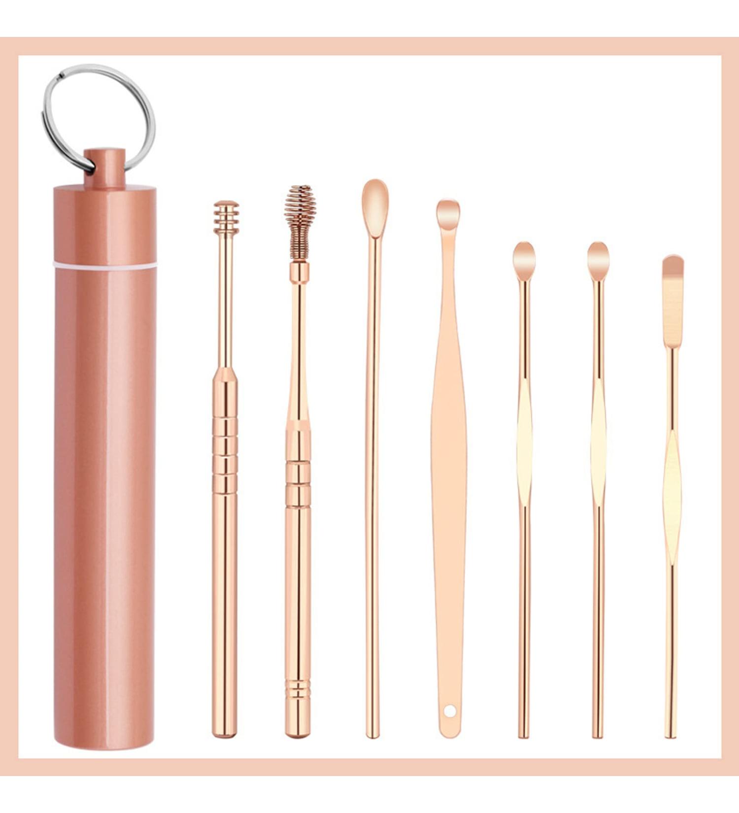 7-Piece Flexible Spiral Earwax Cleaner Tool Set for Ear Cleansing Care - Ear Pick, Massage & Scraper Tools Kit - Buy Online on GoSupps.com