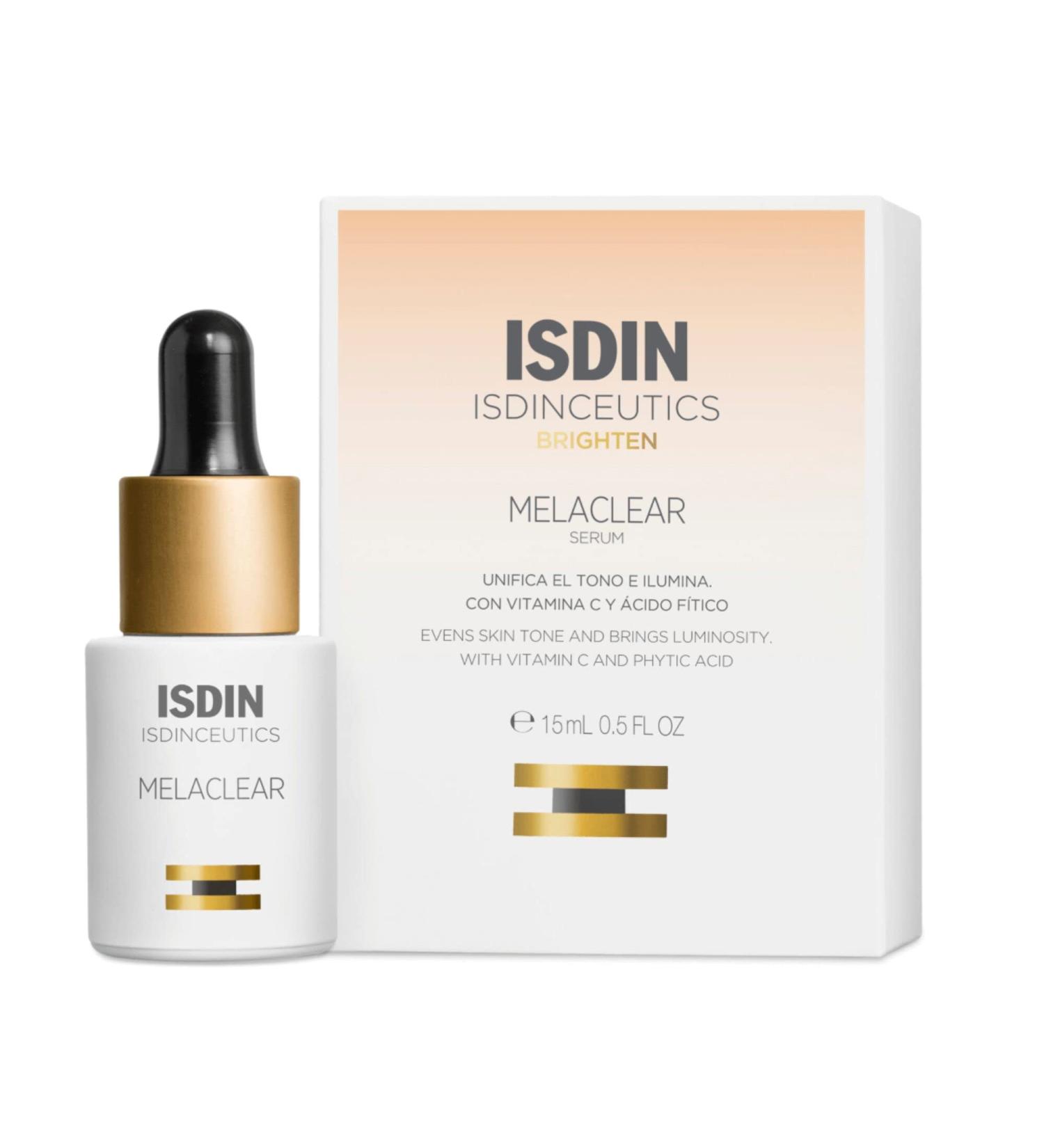 ISDIN Melaclear Dark Spot Correcting Serum - Vitamin C & Phytic Acid for Sensitive Skin - Buy Online on GoSupps.com