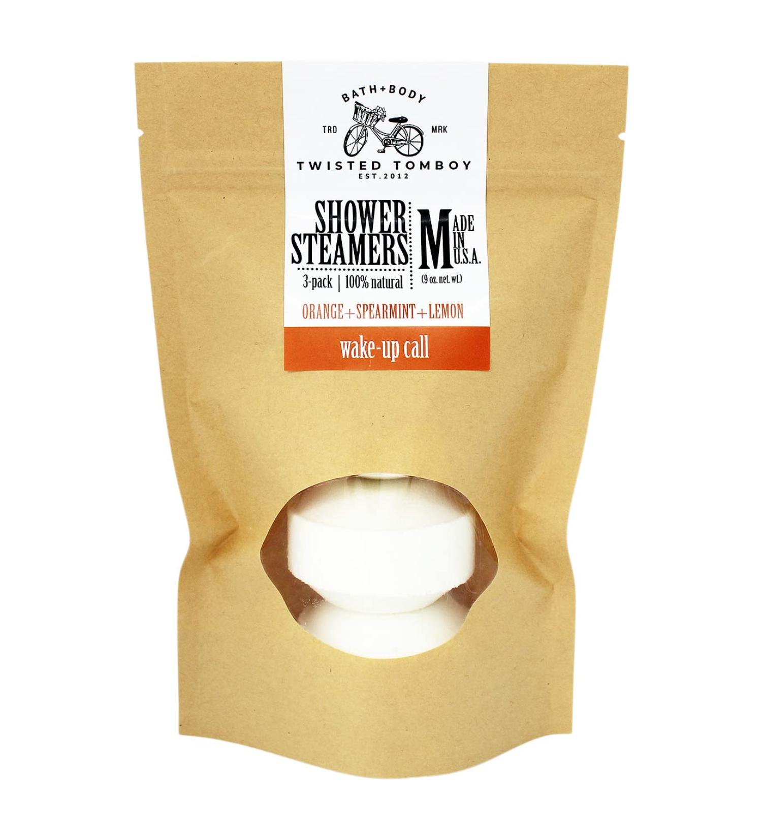 Orange Spearmint Lemon Shower Steamer 3-Pack | Energizing Scent | 100% Natural USA-Made - Buy Online on GoSupps.com