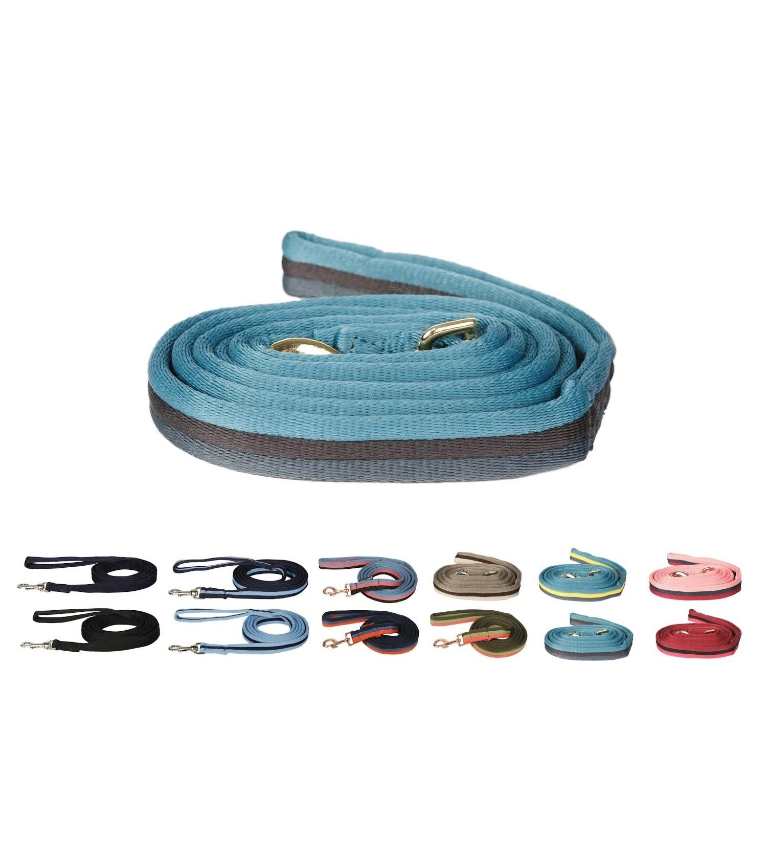 netproshop Leash and Lead Rope Soft Softlunge with Carabiner (2 Meters) Color Selection Color:Petrol