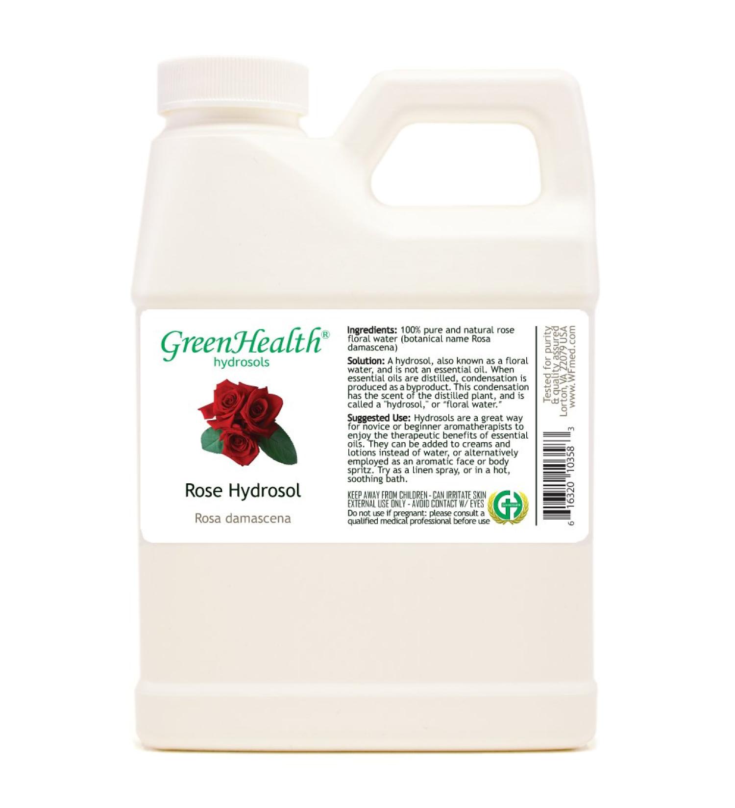 16 fl oz - Rose Floral Water - Plastic Jug w/Cap - (NOT OIL!!!) 16 Fl Oz (Pack of 1)