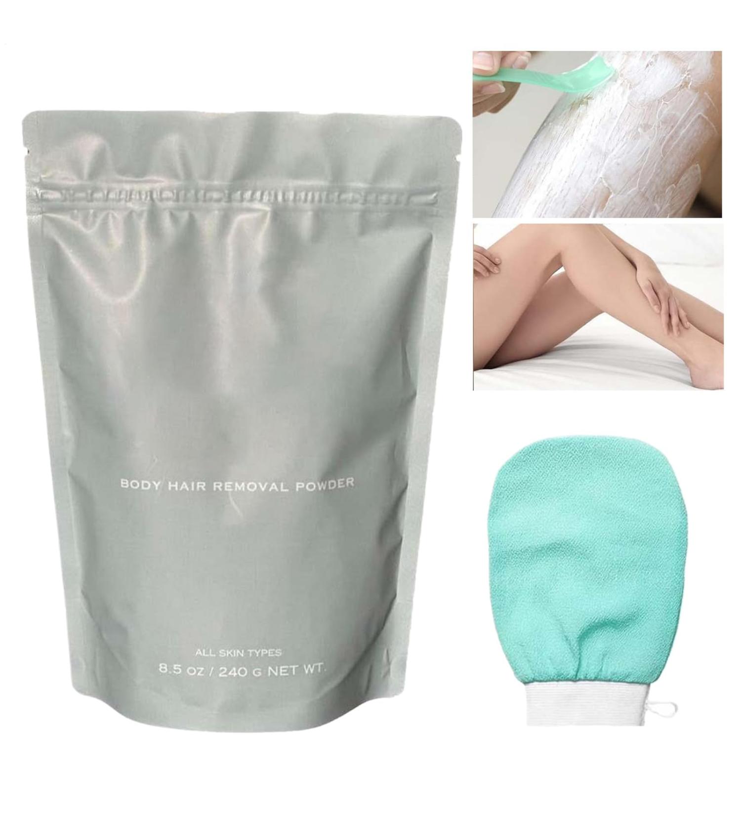 Hair Removal Powder Body Hair Removal Gentle Hair Removal for Sensitive Skin Armpits Legs Upper Lip Chest Face - Buy Online on GoSupps.com