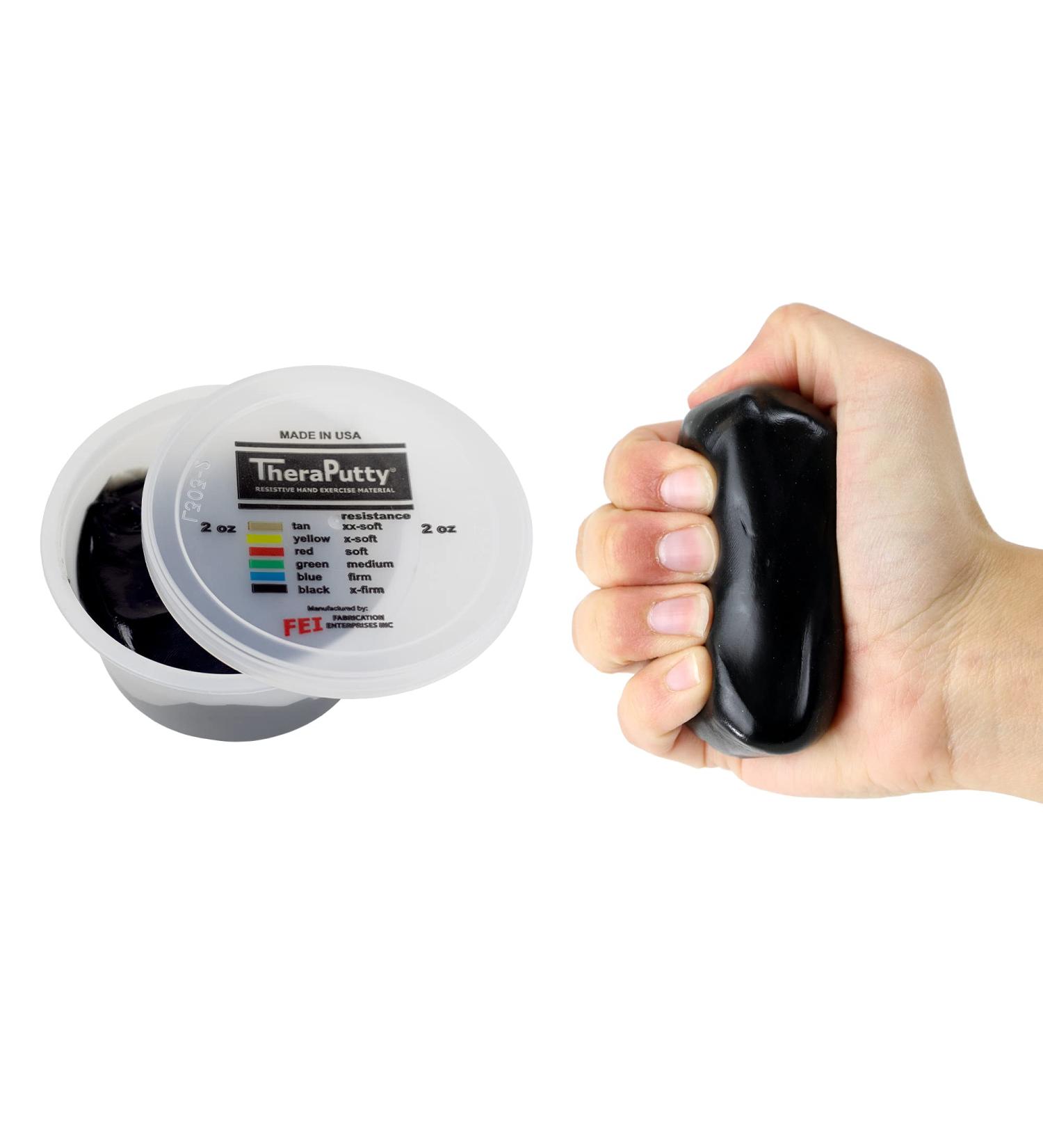 Cando TheraPutty - Very Strong Black 2 oz Therapeutic Modelling Clay - Buy Online on GoSupps.com