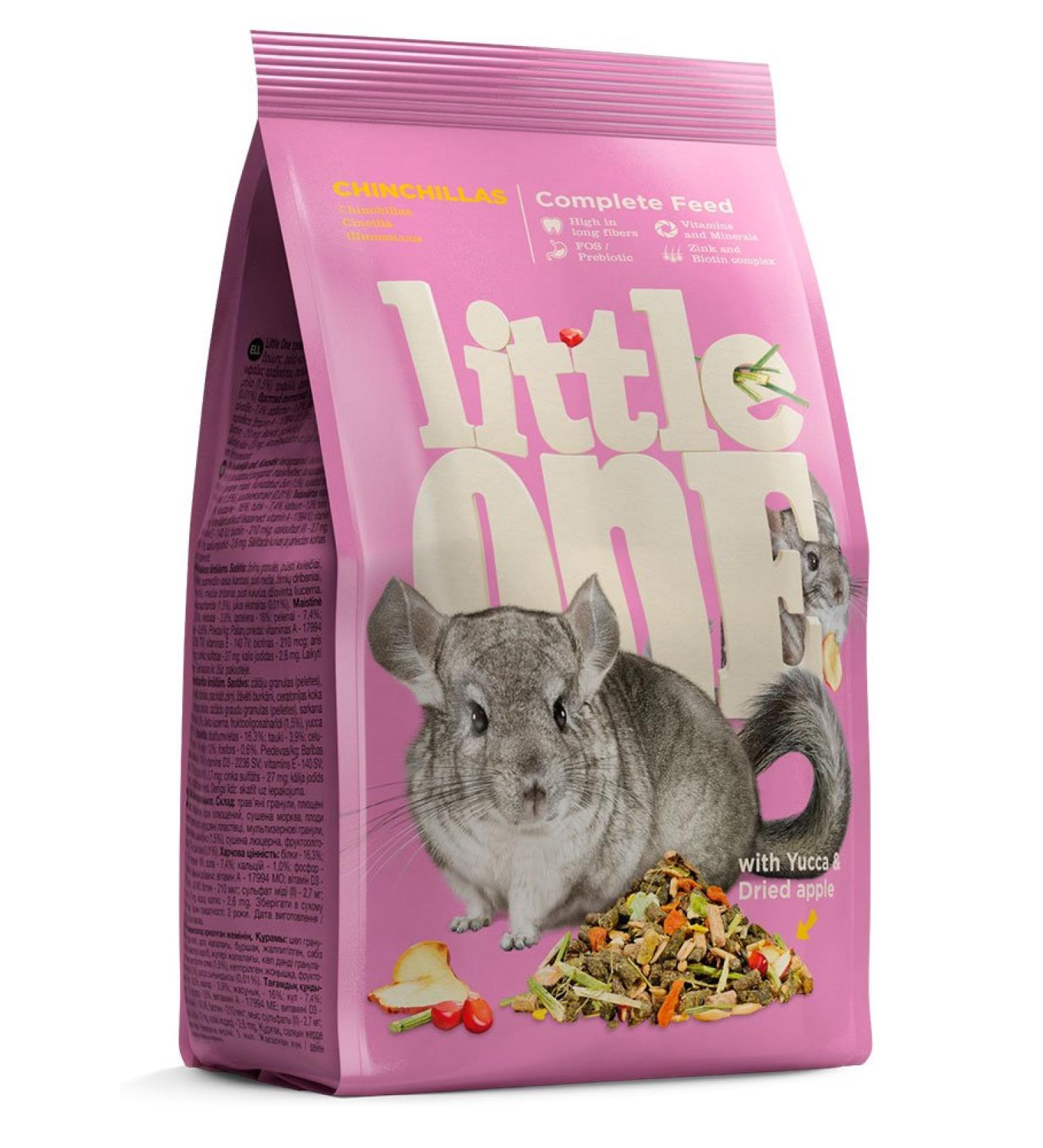 Little One Complete Food for Chinchillas - 900g with Yucca & Dried Apple | Best International Shipping - Buy Online on GoSupps.com