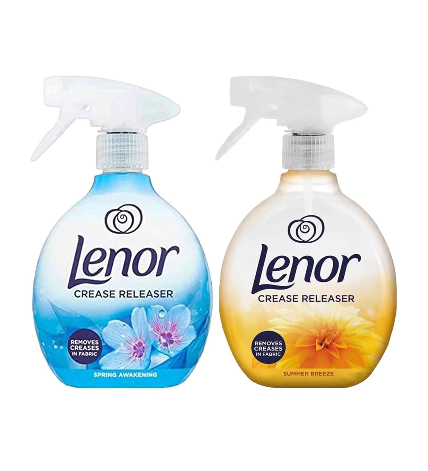 Ultimate Crease Releaser Spray for Clothes Ideal for removes creases in fabric 1 X Summer Breeze Scent 1 X Spring Awakening 500ML each