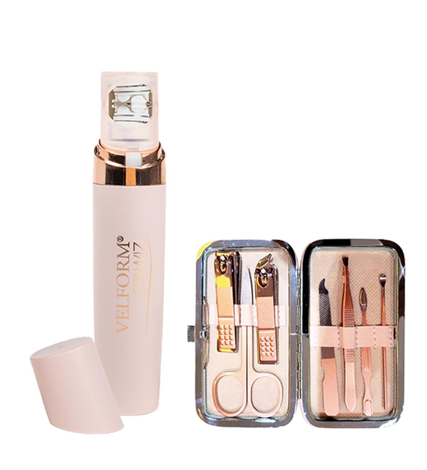 Velform Epilwiz: Battery-Operated 18K Gilded Epilator with LED Light | Effective Hair Removal for Men & Women - Buy Online on GoSupps.com