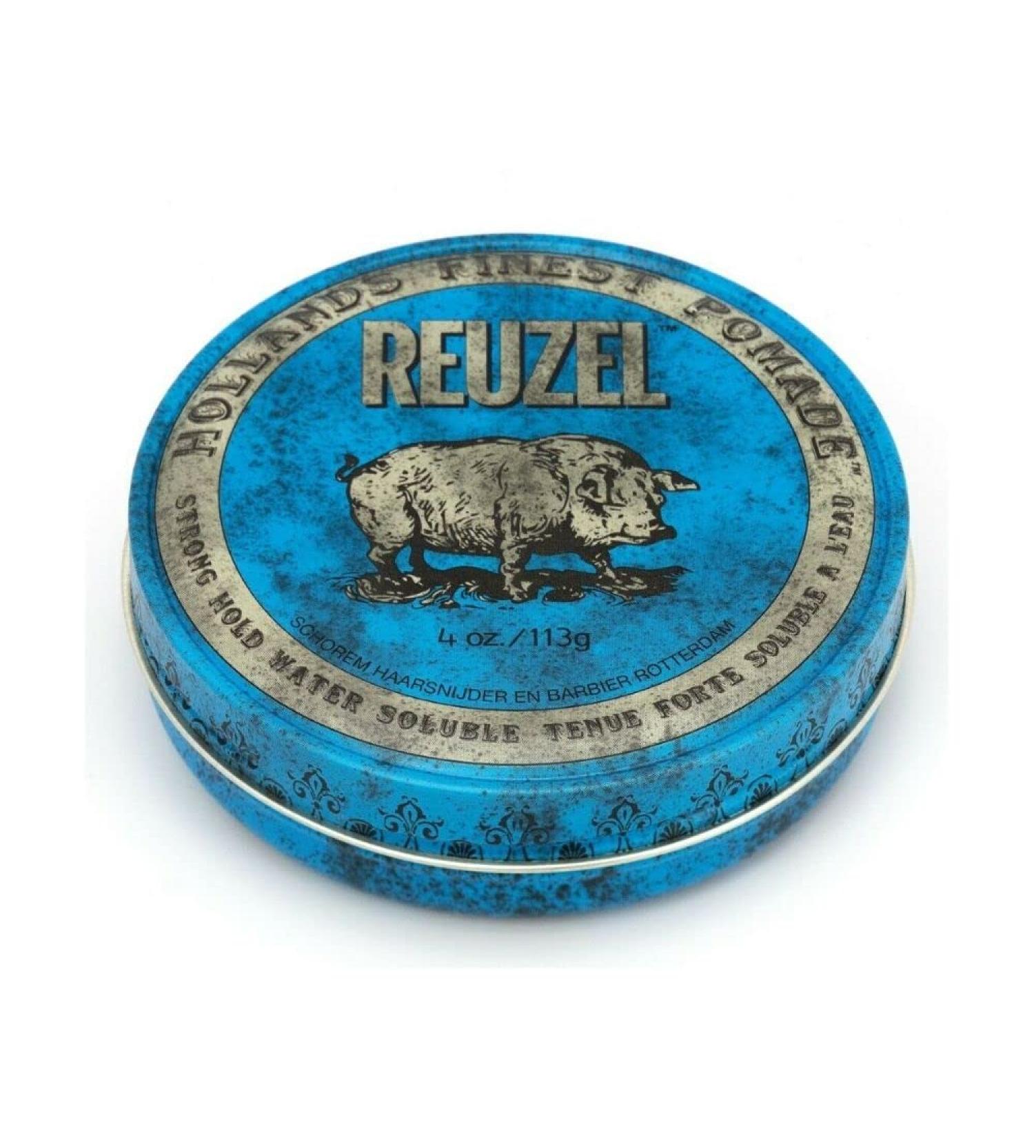 Reuzel Strong Hold High Sheen Lot de 2 pots de pommade capillaire bleue tr s solide 113 g