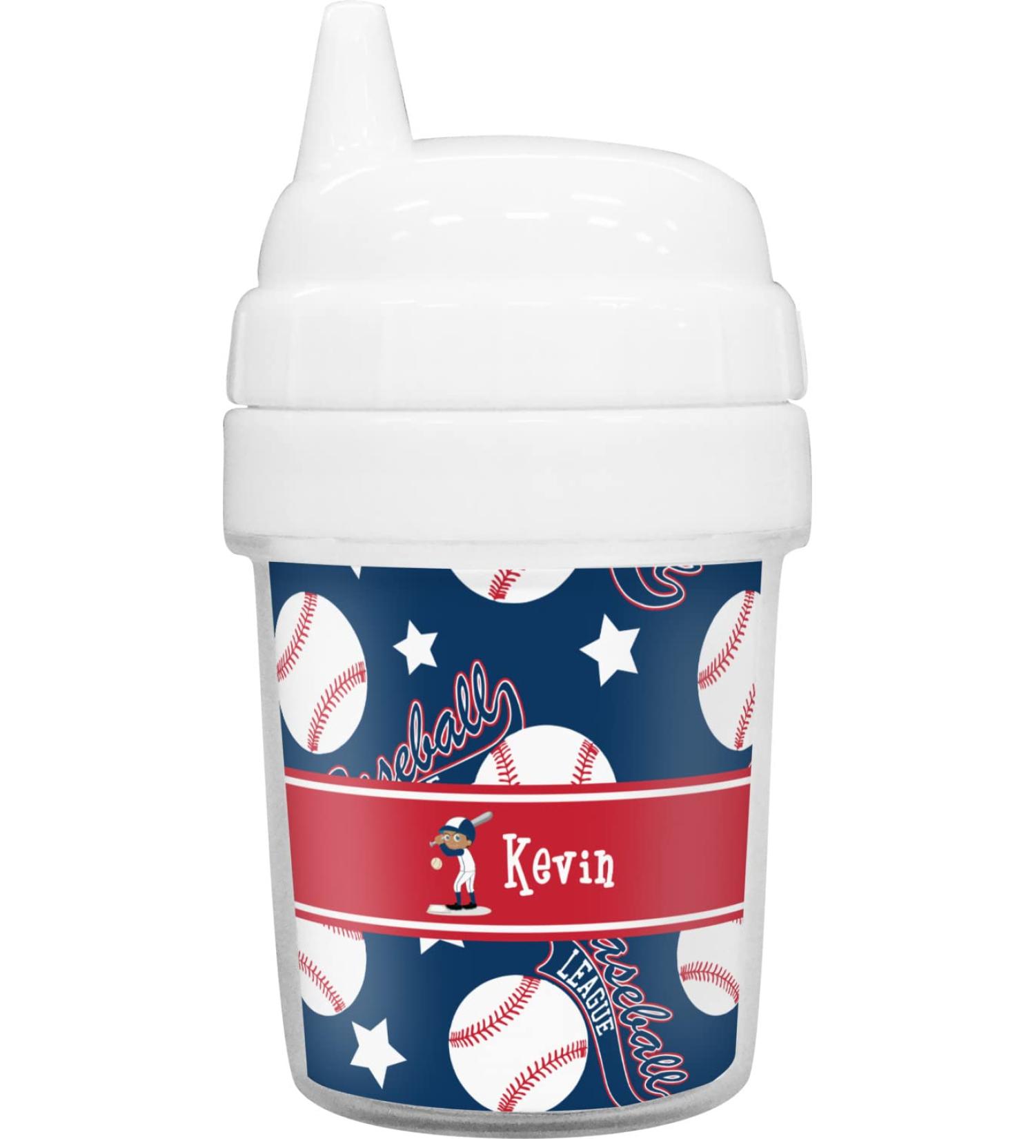 Personalized Baseball Baby Sippy Cup | Custom Infant Drinkware - Buy Online on GoSupps.com