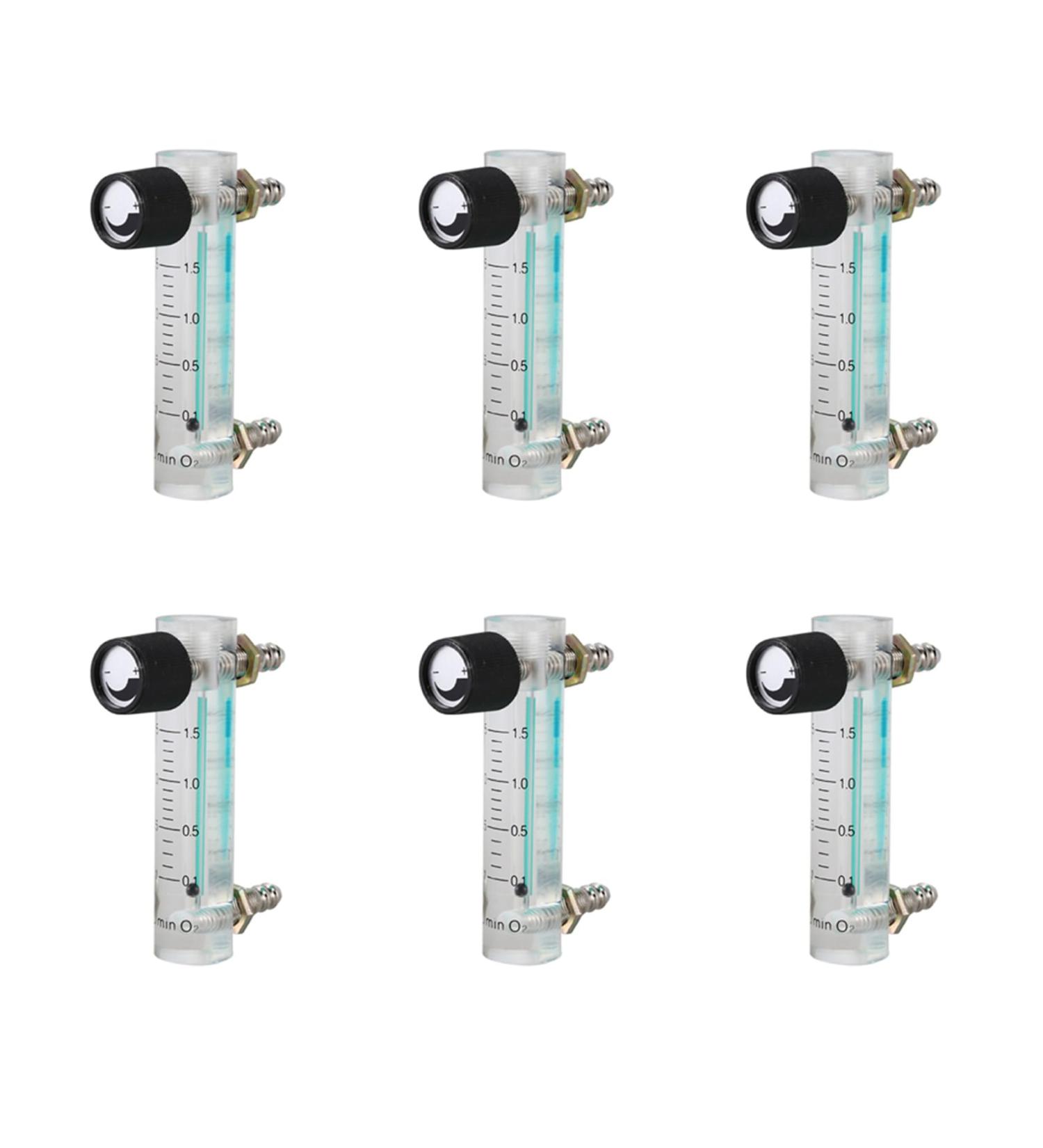 Kikolufy 6X 0.1-1.5LPM 1.5L Oxygen Flow Meter Flowmeter with Control Valve for Oxygen Air Gas - Buy Online on GoSupps.com