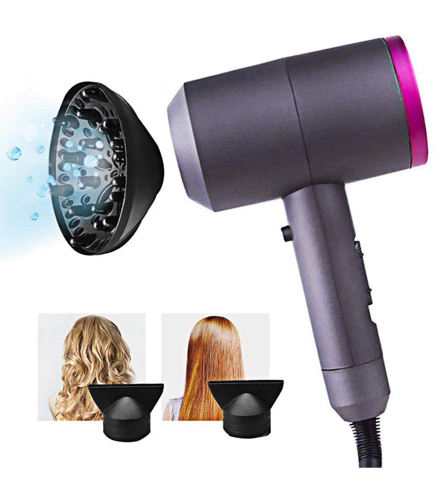 Ionic Hair Dryer with Diffuser Constant Temperature Not Hurting Hair Ionic Hammer Hair Dryer 1400W Negative Ionic Hairdryers Hair Care Hair Dryers - Buy Online on GoSupps.com