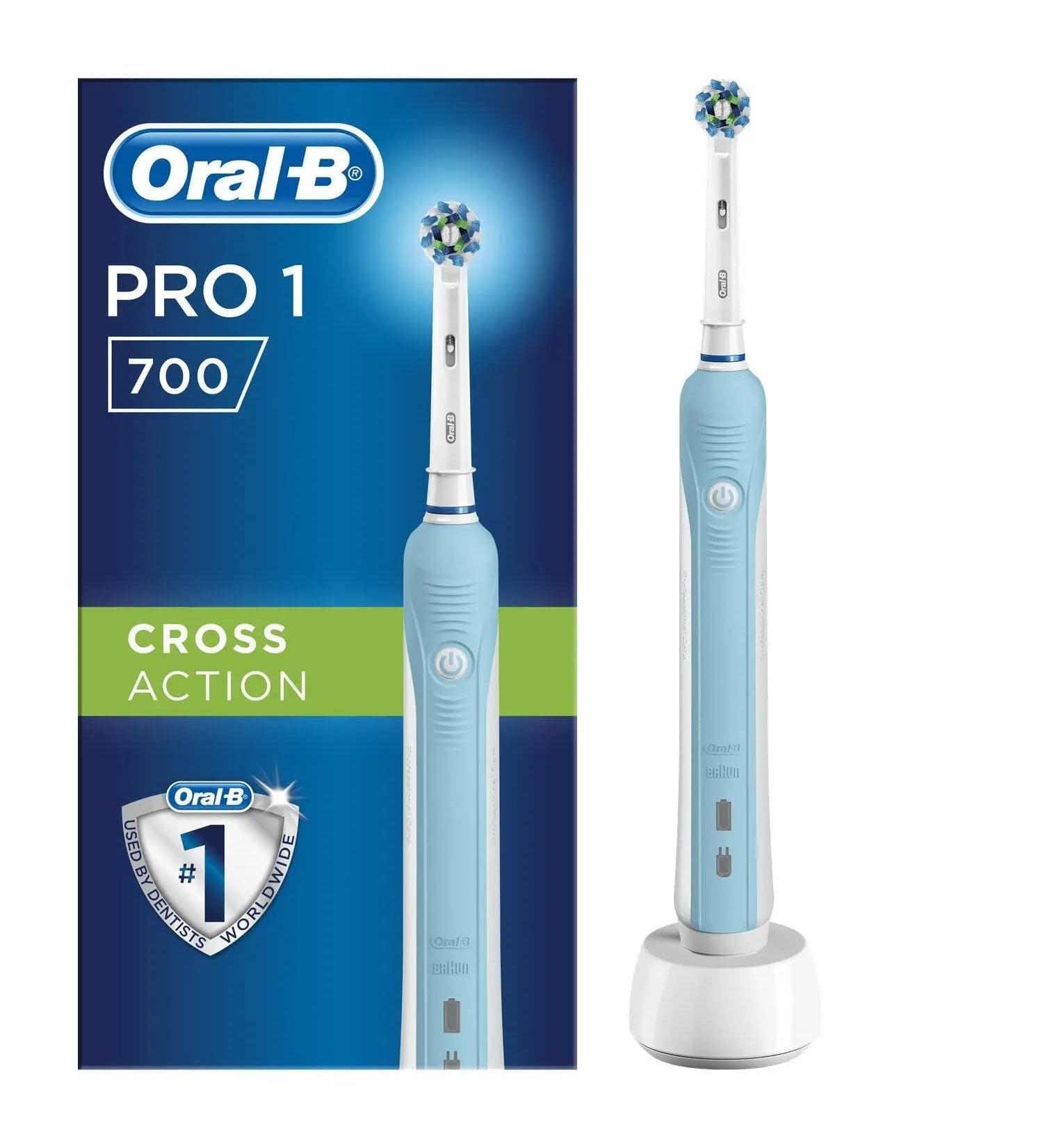 Oral-B Pro700 Vitality electronic toothbrush with Crossaction brush head Cross Action