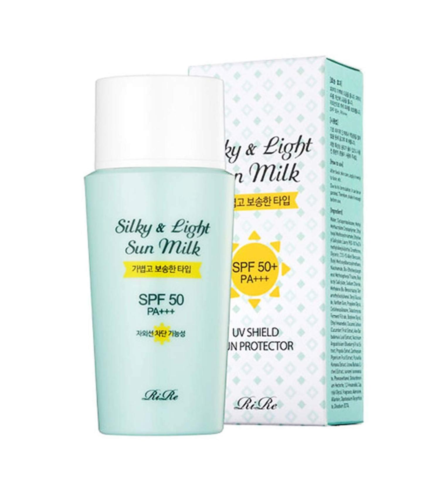 Rire Silky Sun Milk Sunblock SPF50 PA+++ 50ml - Lightweight Sun Protection - Buy Online on GoSupps.com