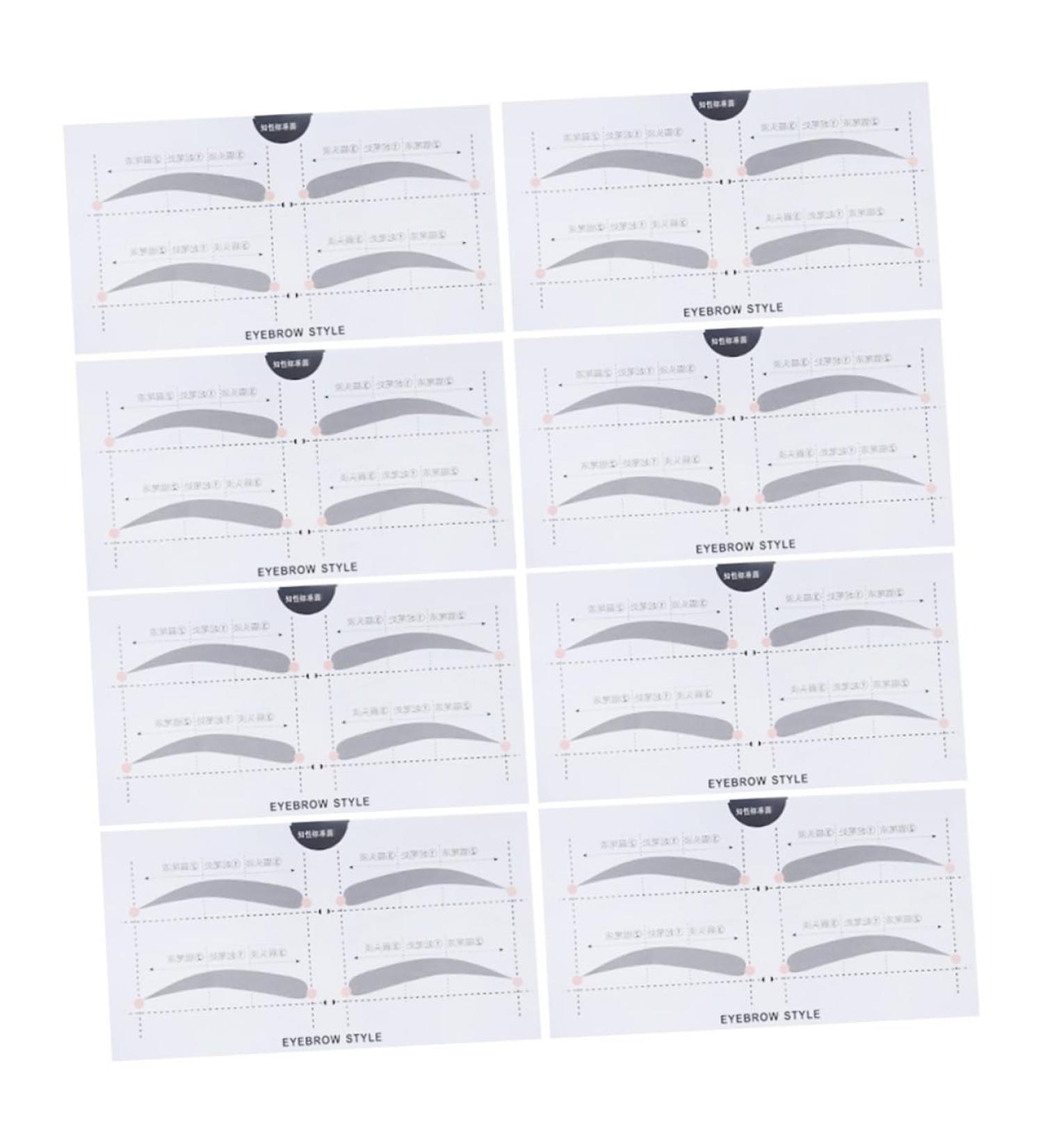 NOLITOY 2 Cosmetology Kit Eyebrow Stencils Beauty Eyebrow Card Eyebrow Stickers Card A607 Portable - Buy Online on GoSupps.com