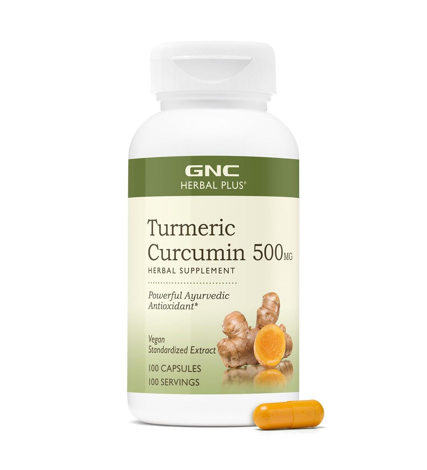 GNC Turmeric Curcumin 500mg Vegan 100 Capsules - Buy Online on GoSupps.com