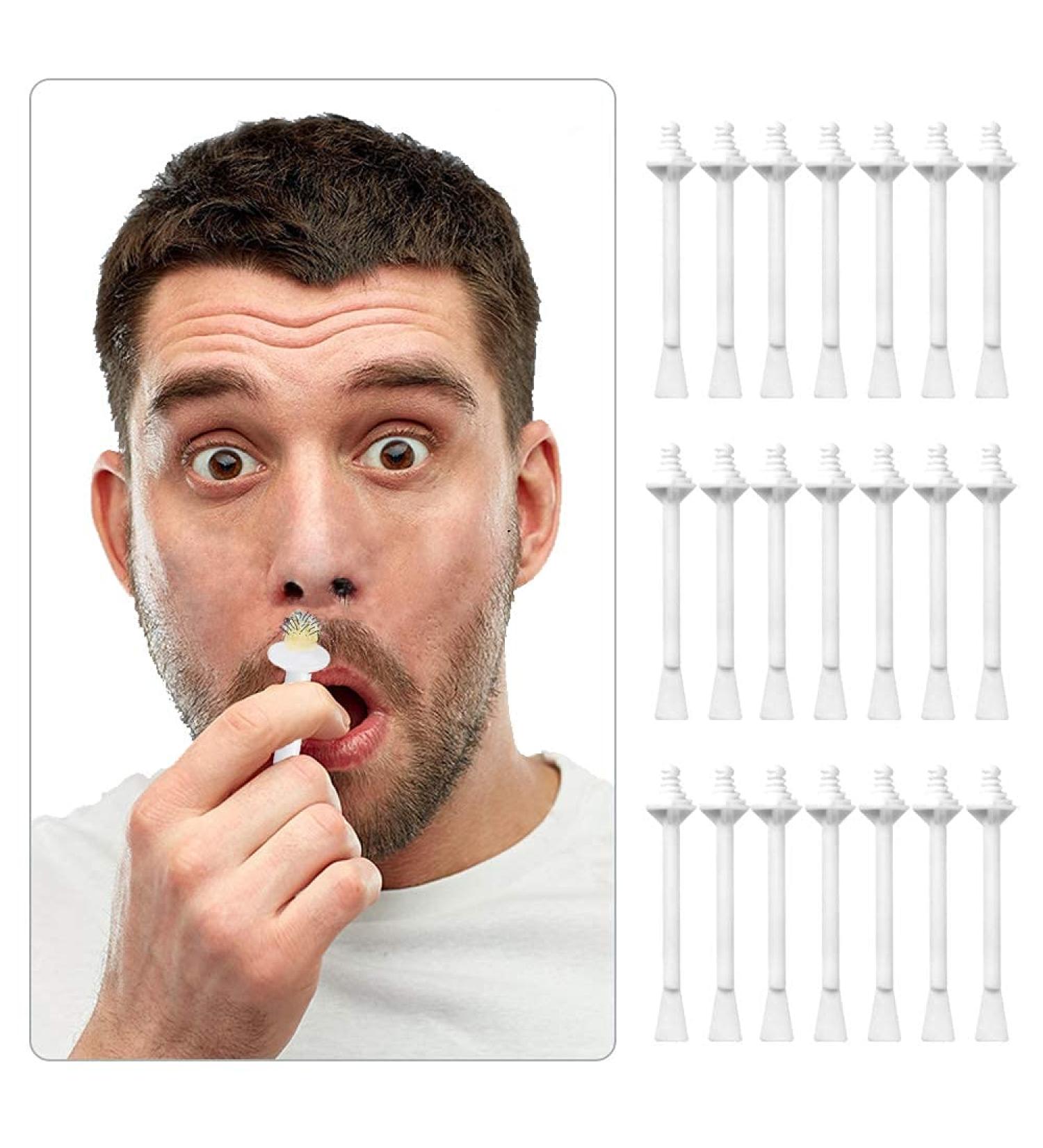 DecBlue Nose Wax Sticks 60Pcs - Plastic Applicators for Painless Nose Hair Removal - Men Women Nasal Cleaning - Ear Eyebrow - 60 Count - Buy Online on GoSupps.com